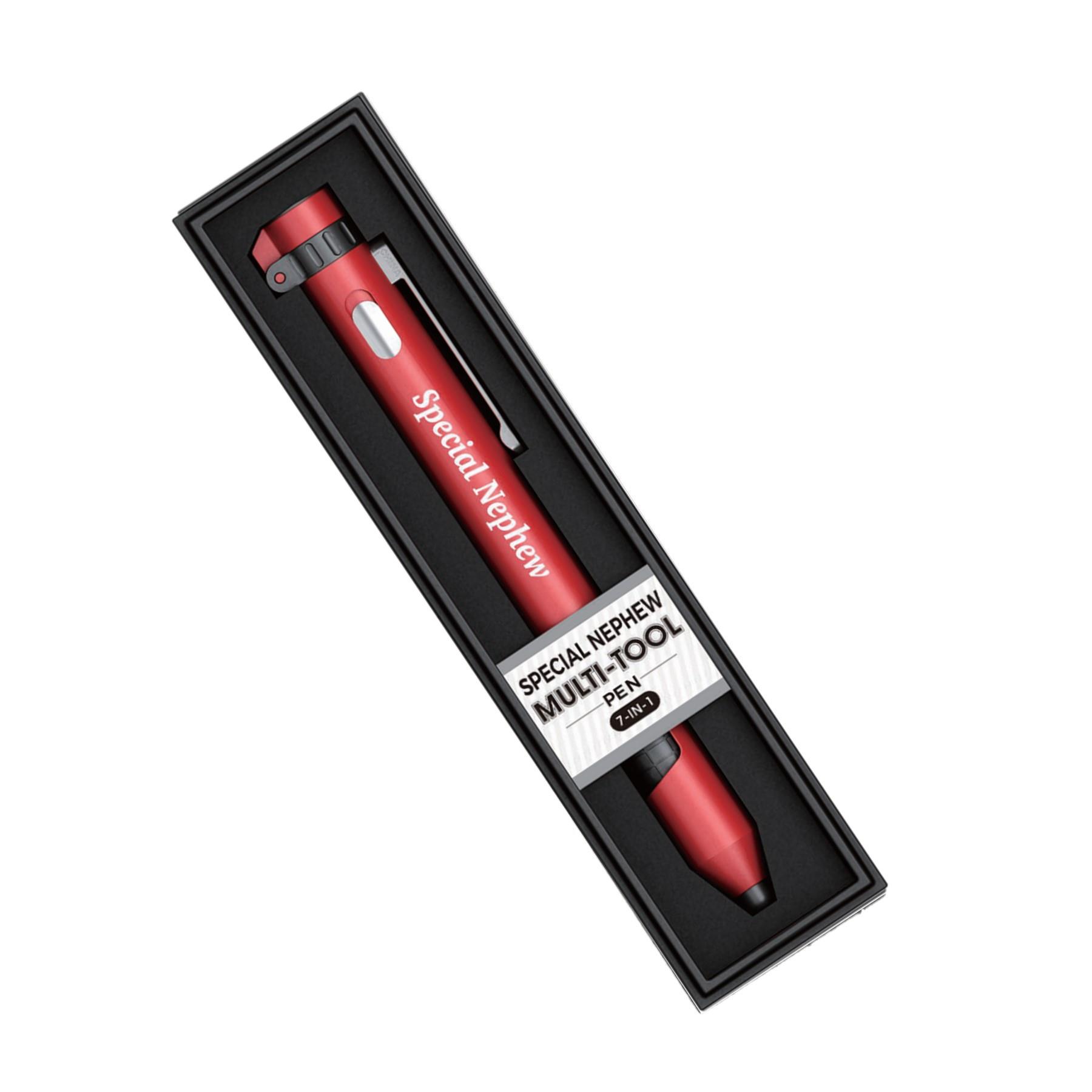 Multi-tool Pen 7 in 1 Torch Compass Stylus Stand and Screwdriver - Choose Design - Picture 44 of 64
