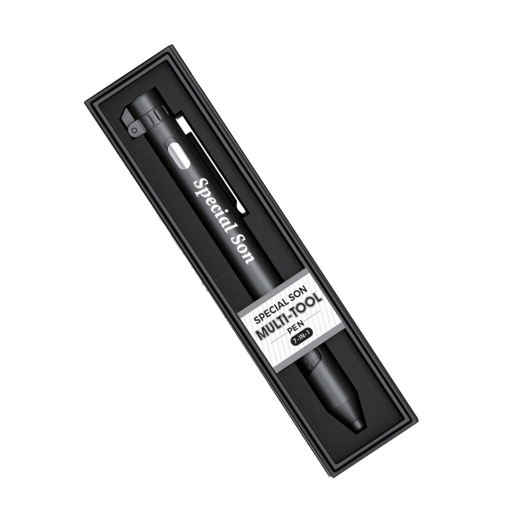 Multi-tool Pen 7 in 1 Torch Compass Stylus Stand and Screwdriver - Choose Design - Picture 47 of 64