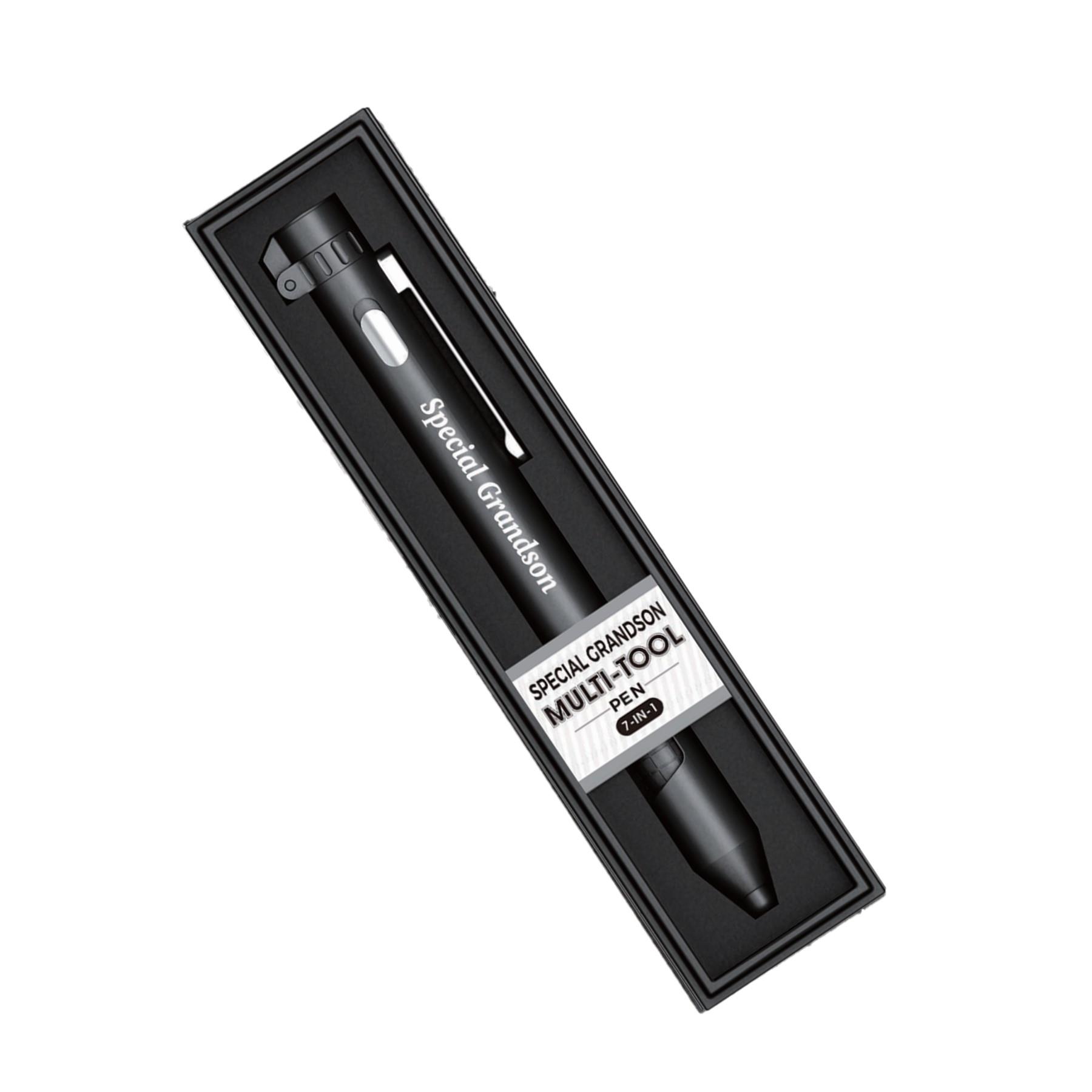 Multi-tool Pen 7 in 1 Torch Compass Stylus Stand and Screwdriver - Choose Design - Picture 56 of 64