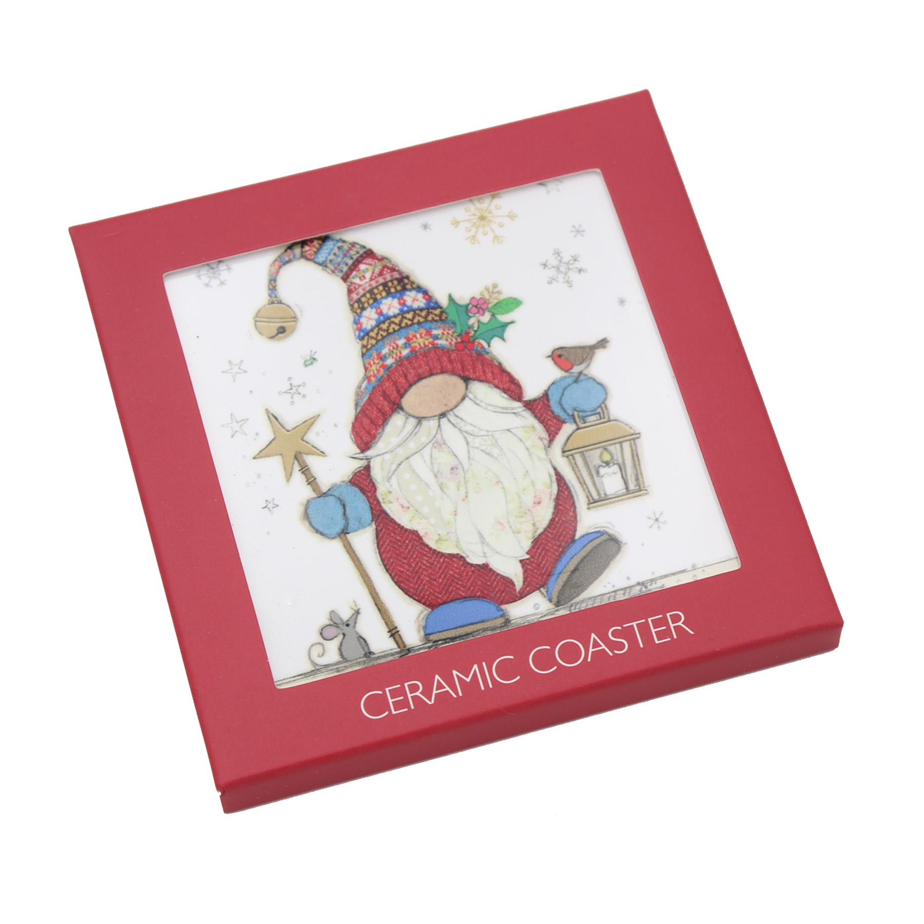 Christmas Gonk Mug Coaster Glass Gift Bag Bug Art Choose Item eBay