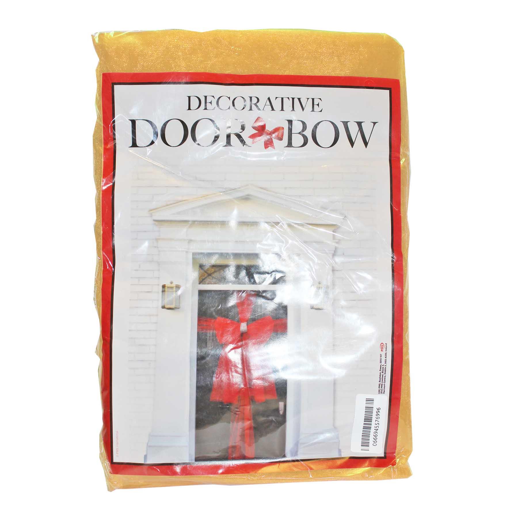 Weihnachtsdeko Türschleife DIY Organza - Farbe wählbar - Bild 7 von 7