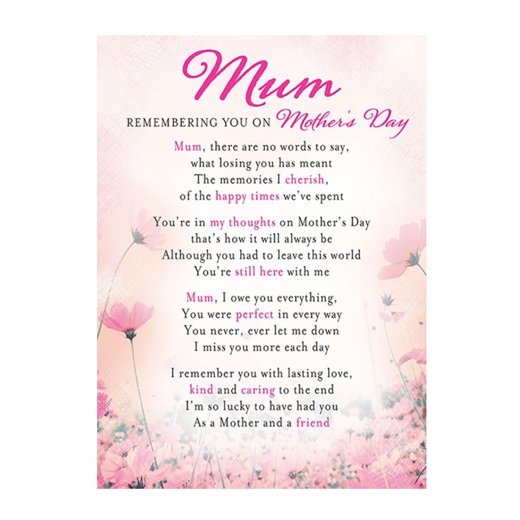 In Loving Memory Relation Graveside Memorial Card - Choose Design - Picture 8 of 29