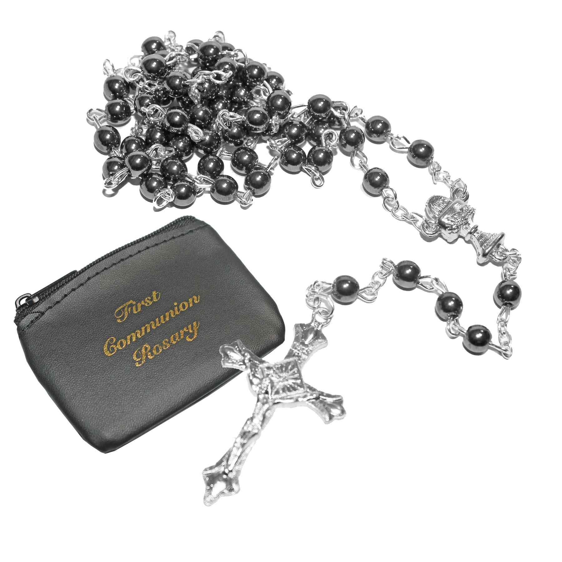 First Holy Communion Rosary Beads and Purse Gift Set – Choose Design