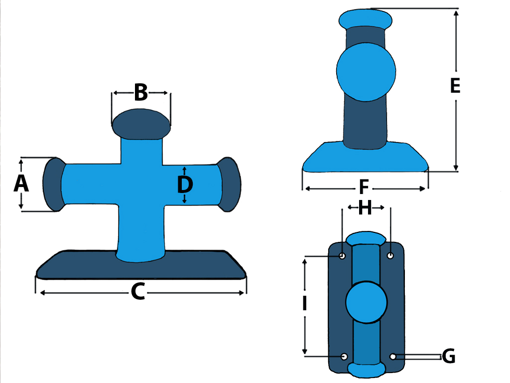 Botín de amarre de bolardo barco galvanizado (110 mm - 262 mm cuerda de cubierta acoplamiento marino) - Imagen 4 de 10