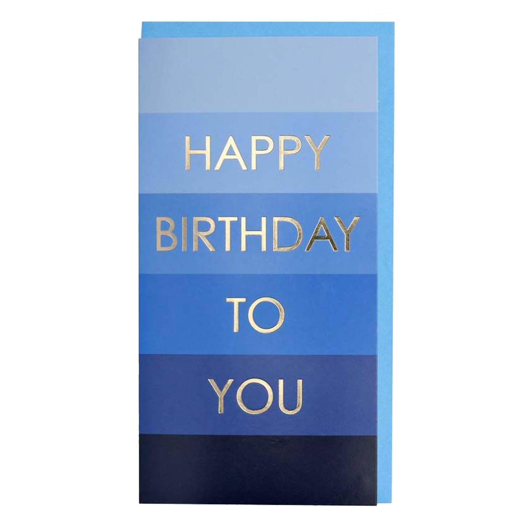 Happy Birthday Money Wallet with Gold Foil Wording and Envelope - Picture 2 of 3