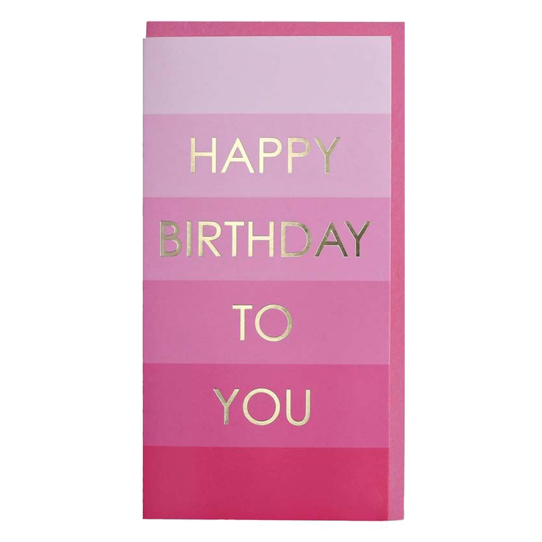 Happy Birthday Money Wallet with Gold Foil Wording and Envelope - Picture 3 of 3