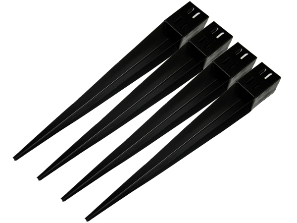 Fence Post Support Spike Holders 4" (Pack of 1 - 10 Wedge Grip Fencing Shoe) - Picture 14 of 25