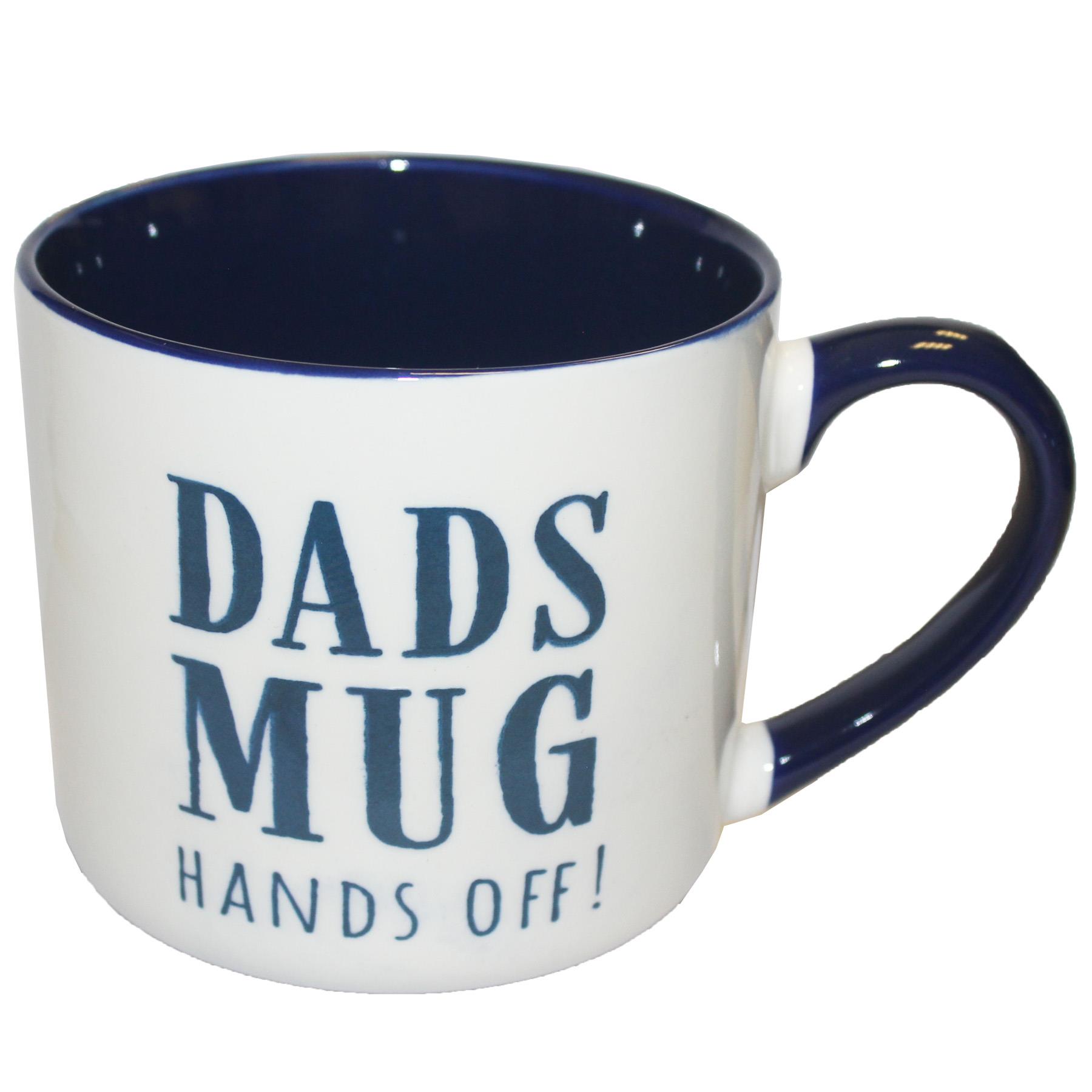 Father’s Day White Mug with Blue Interior – Choose Design