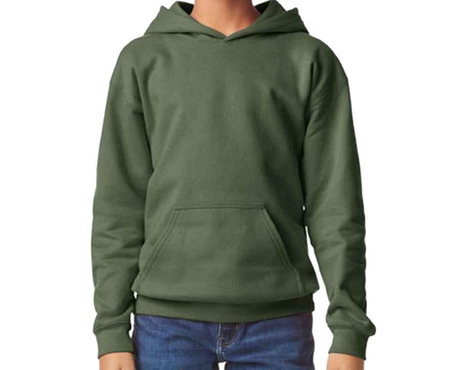 Gildan Kids SoftStyle® Midweight Hoodie Hooded Sweatshirt - Picture 3 of 17