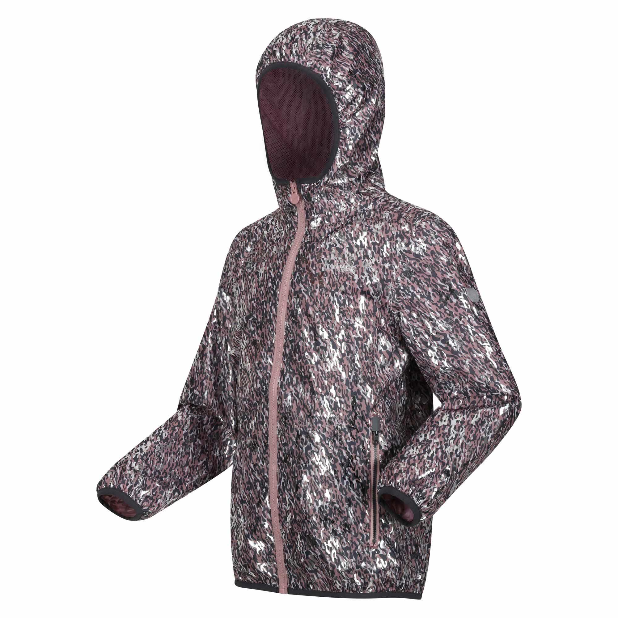 Regatta Printed Lever Kids Waterproof Packaway Jacket - Picture 41 of 83