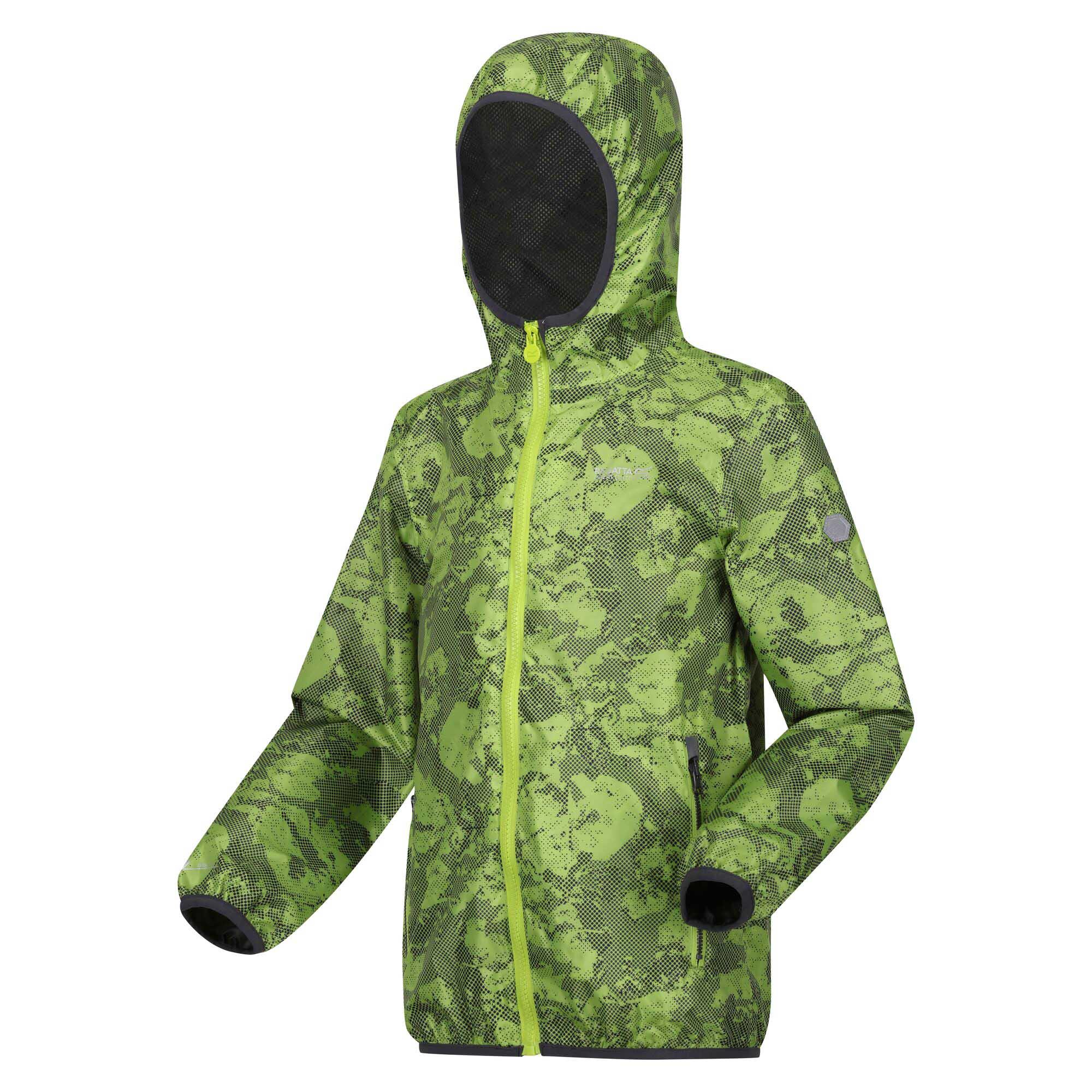 Regatta Printed Lever Kids Waterproof Packaway Jacket - Picture 46 of 83