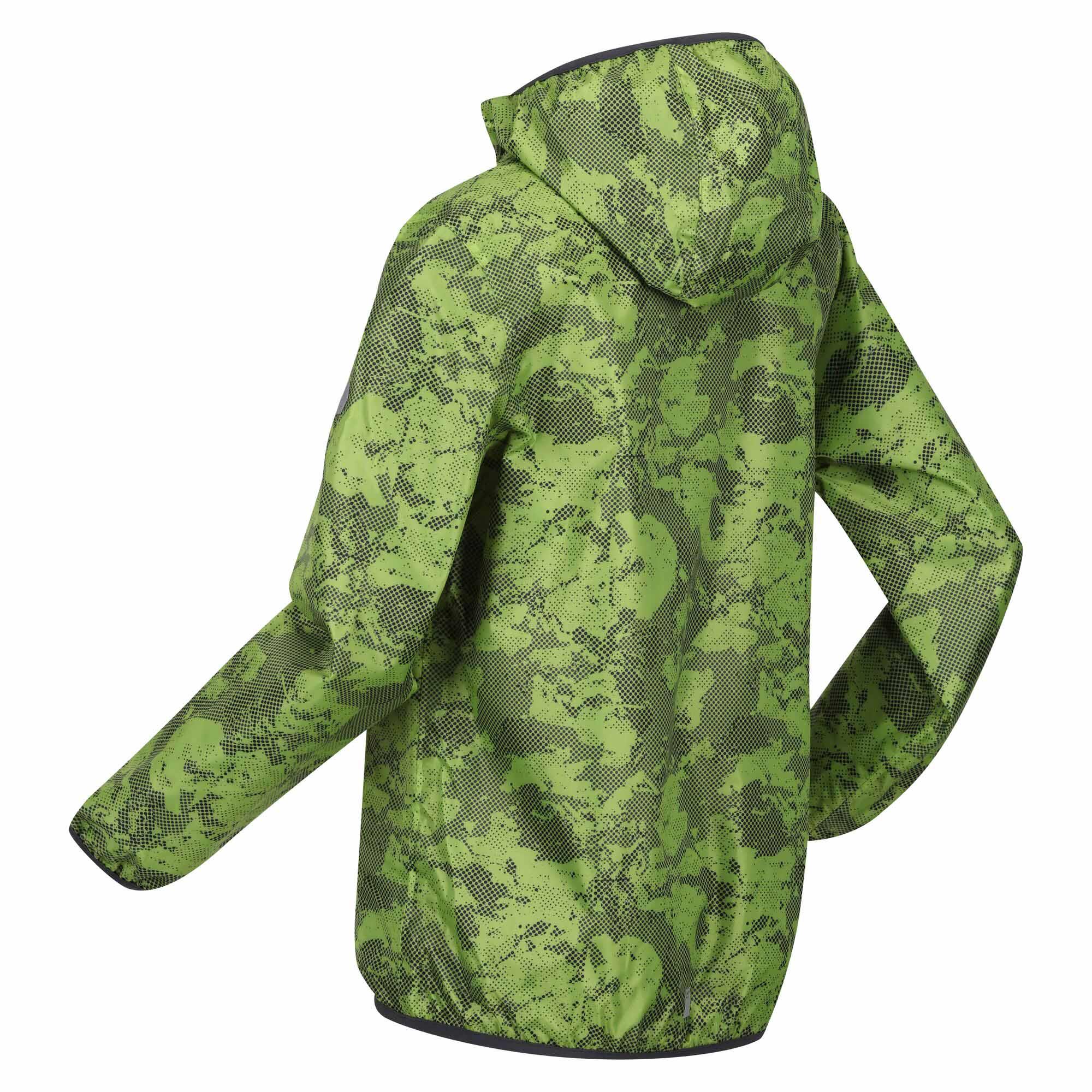 Regatta Printed Lever Kids Waterproof Packaway Jacket - Picture 47 of 83