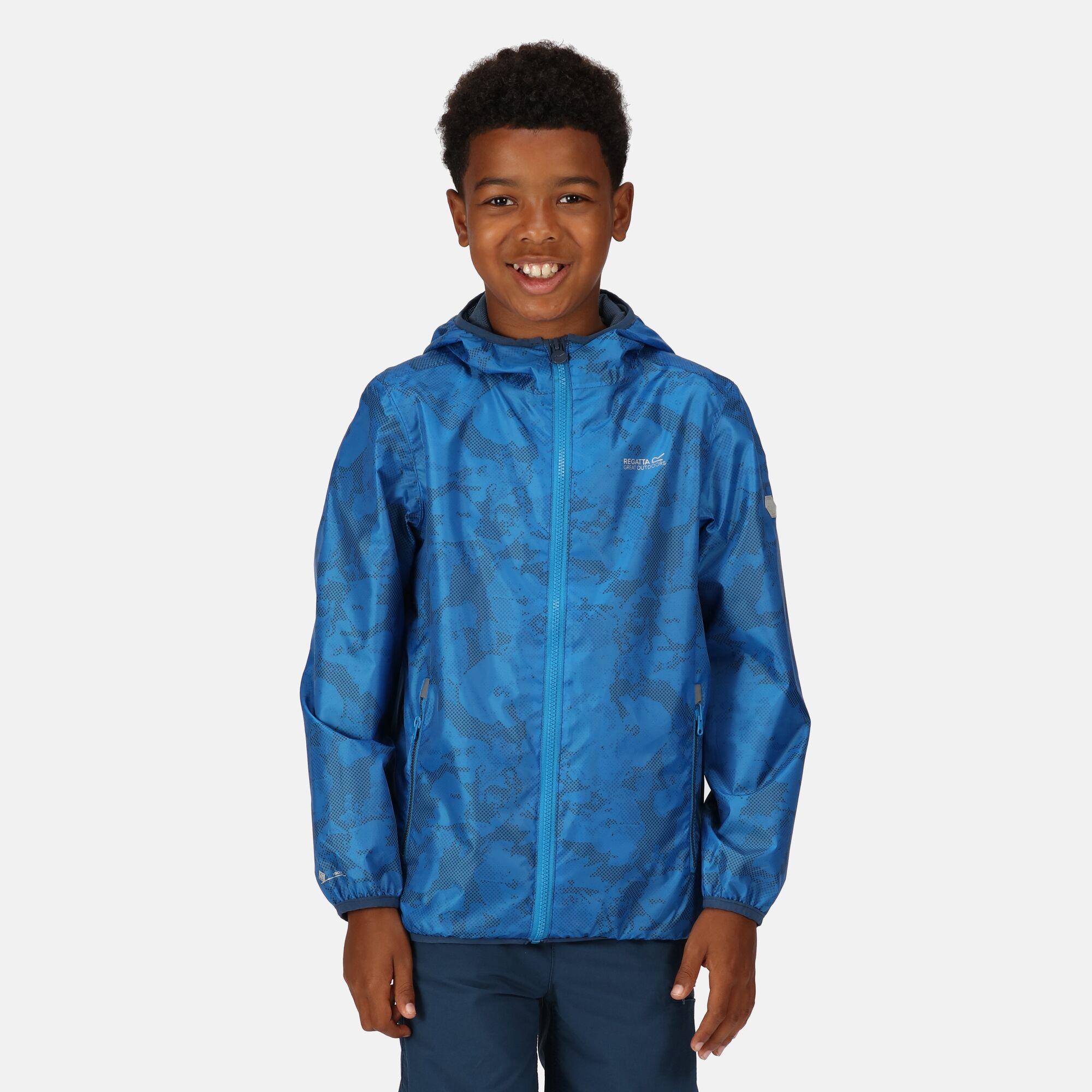 Regatta Printed Lever Kids Waterproof Packaway Jacket - Picture 53 of 83