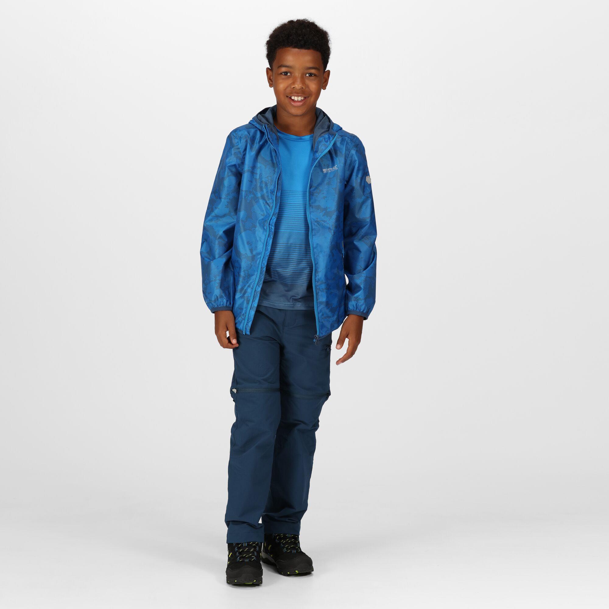 Regatta Printed Lever Kids Waterproof Packaway Jacket - Picture 55 of 83