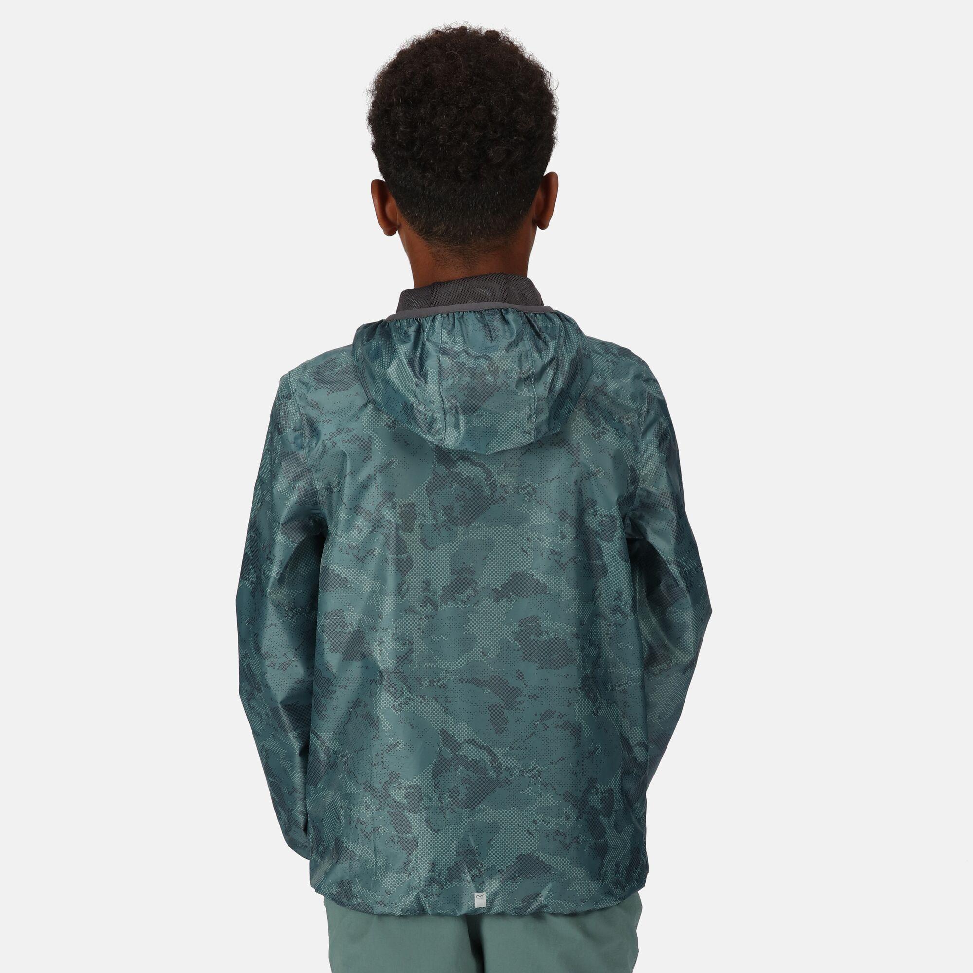 Regatta Printed Lever Kids Waterproof Packaway Jacket - Picture 59 of 83
