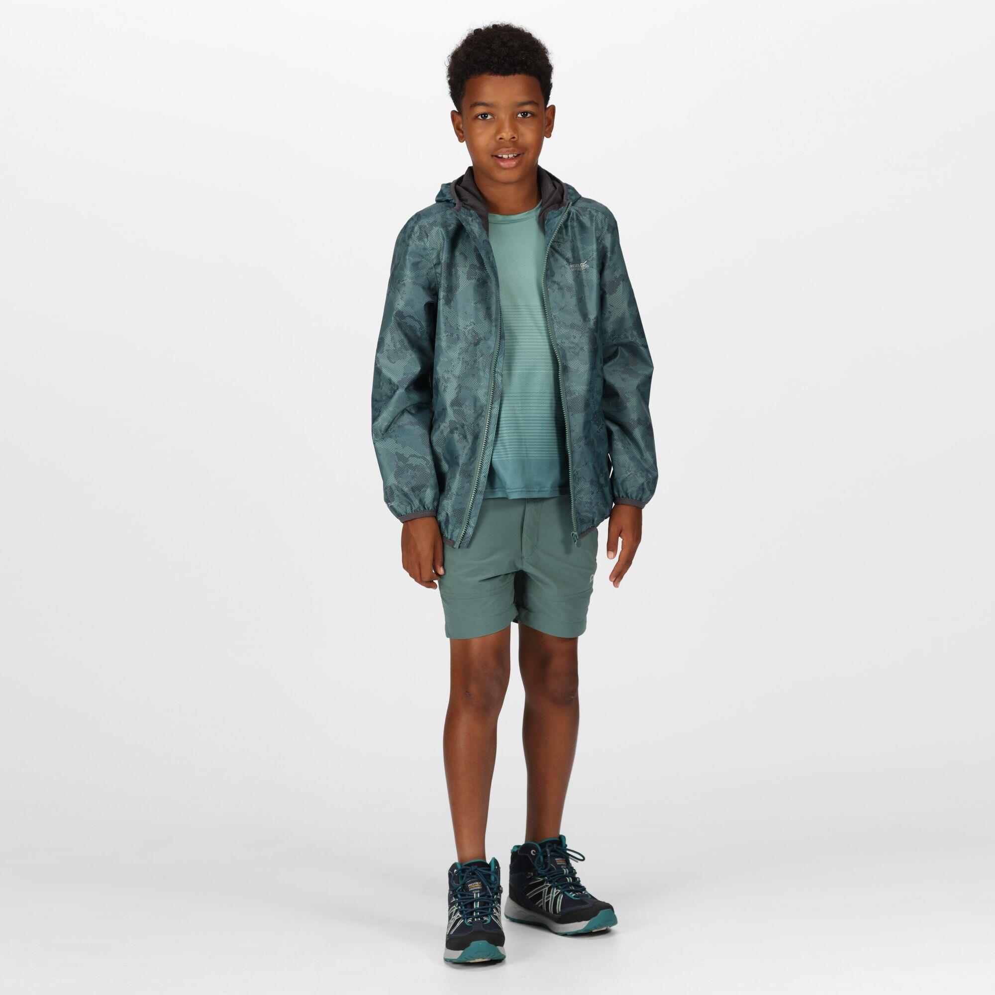 Regatta Printed Lever Kids Waterproof Packaway Jacket - Picture 60 of 83