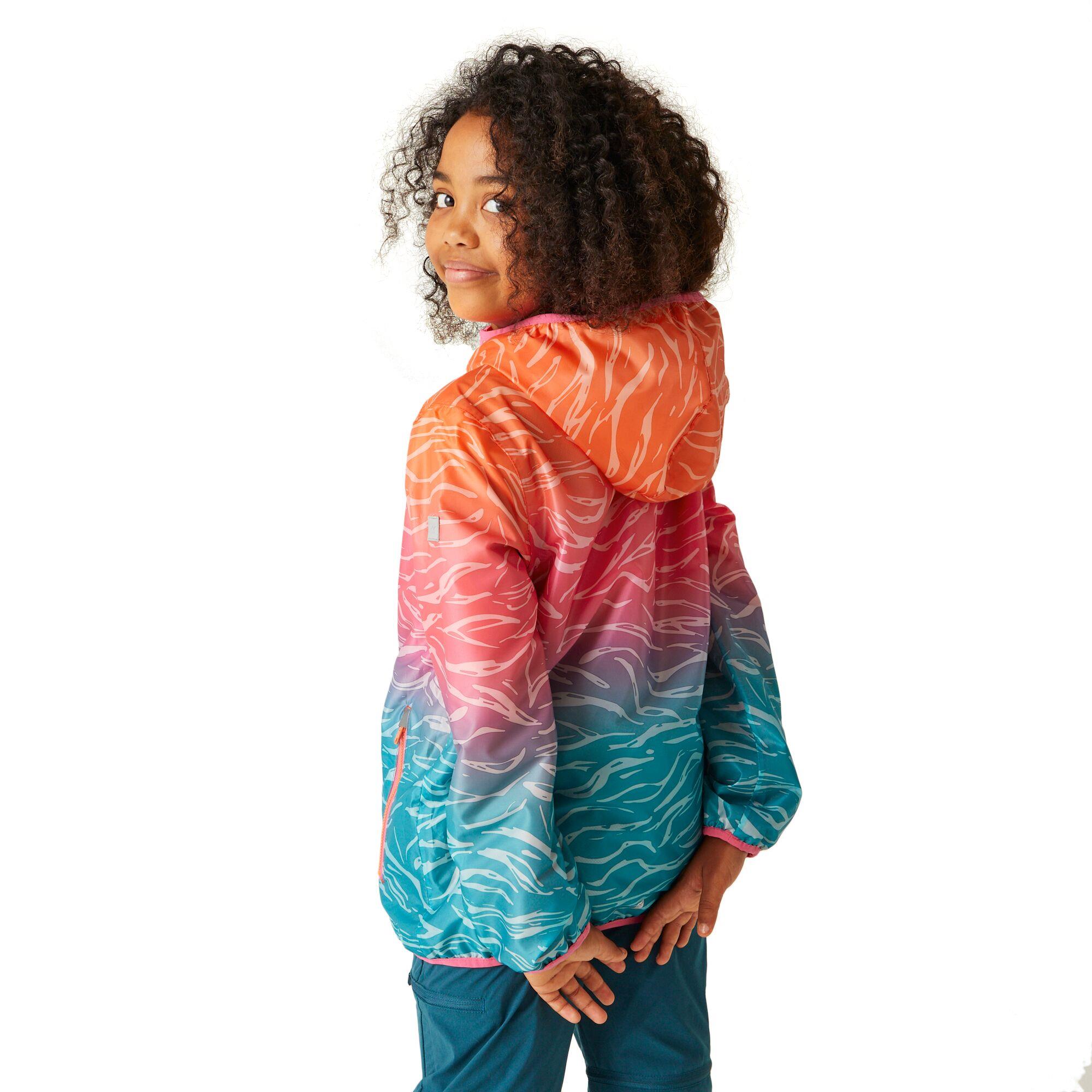 Regatta Printed Lever Kids Waterproof Packaway Jacket - Picture 62 of 83
