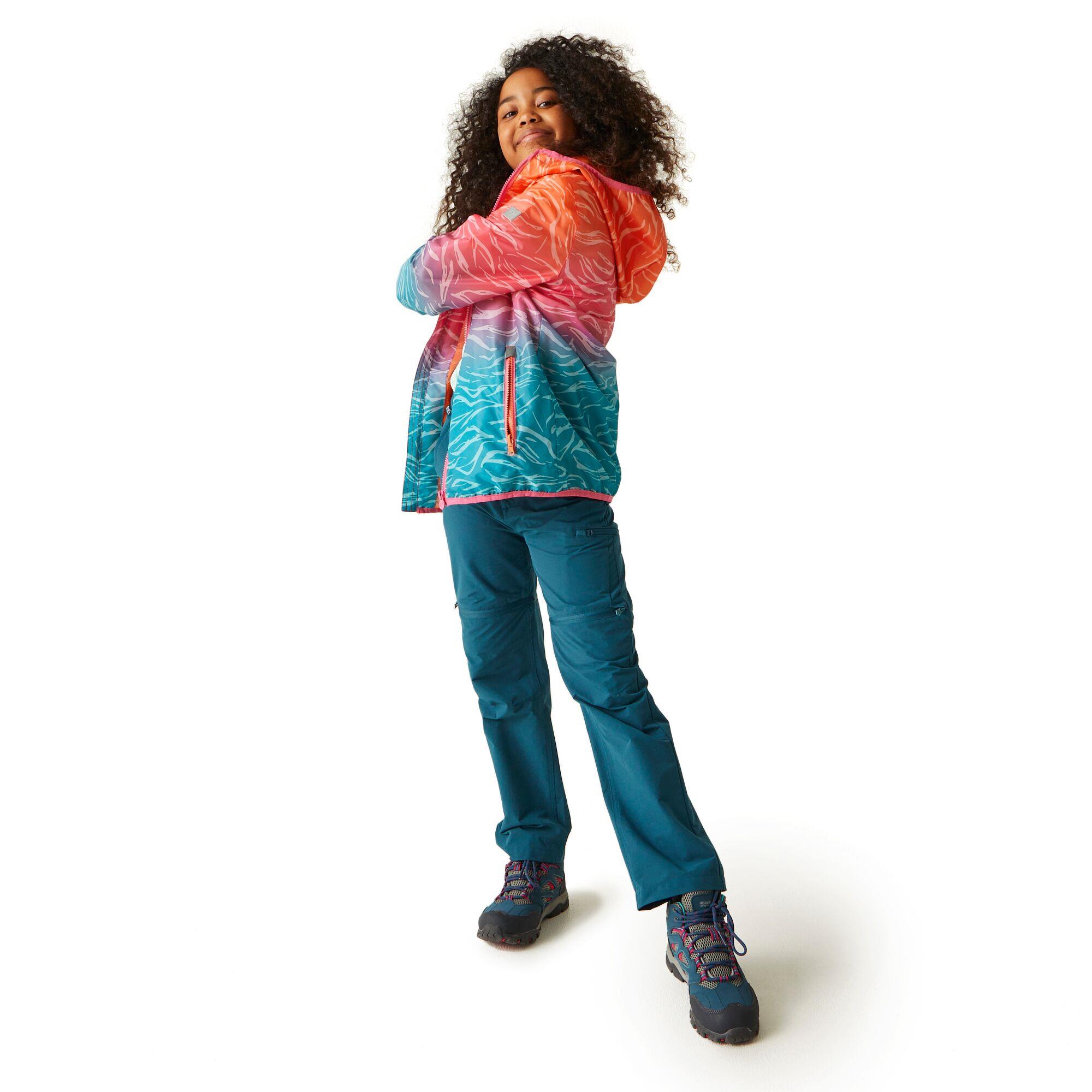 Regatta Printed Lever Kids Waterproof Packaway Jacket - Picture 63 of 83