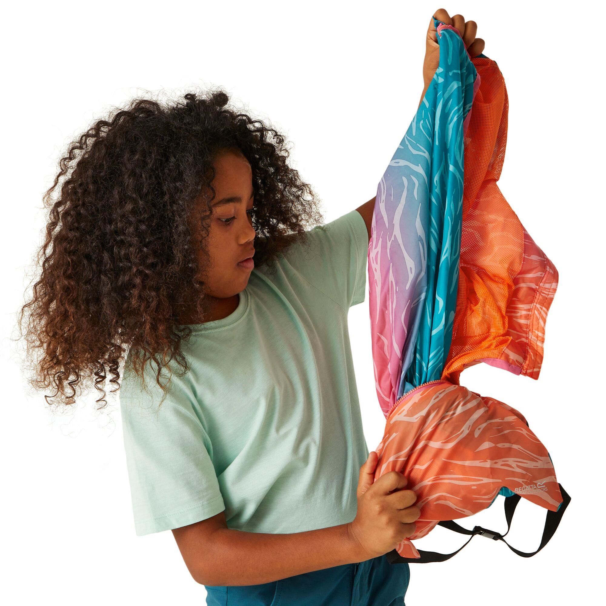 Regatta Printed Lever Kids Waterproof Packaway Jacket - Picture 65 of 83