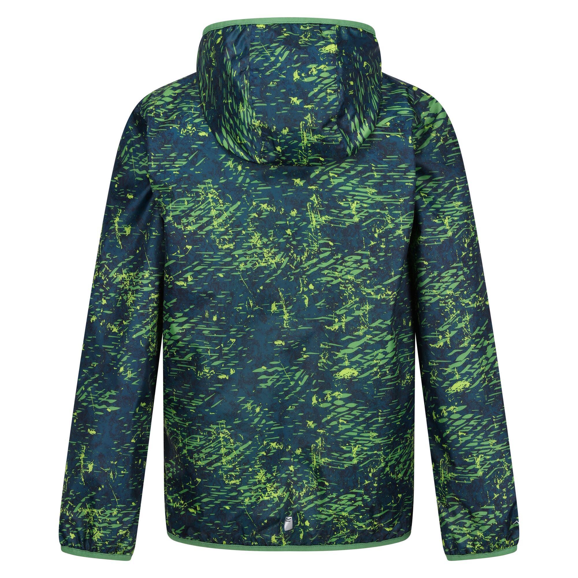 Regatta Printed Lever Kids Waterproof Packaway Jacket - Picture 73 of 83