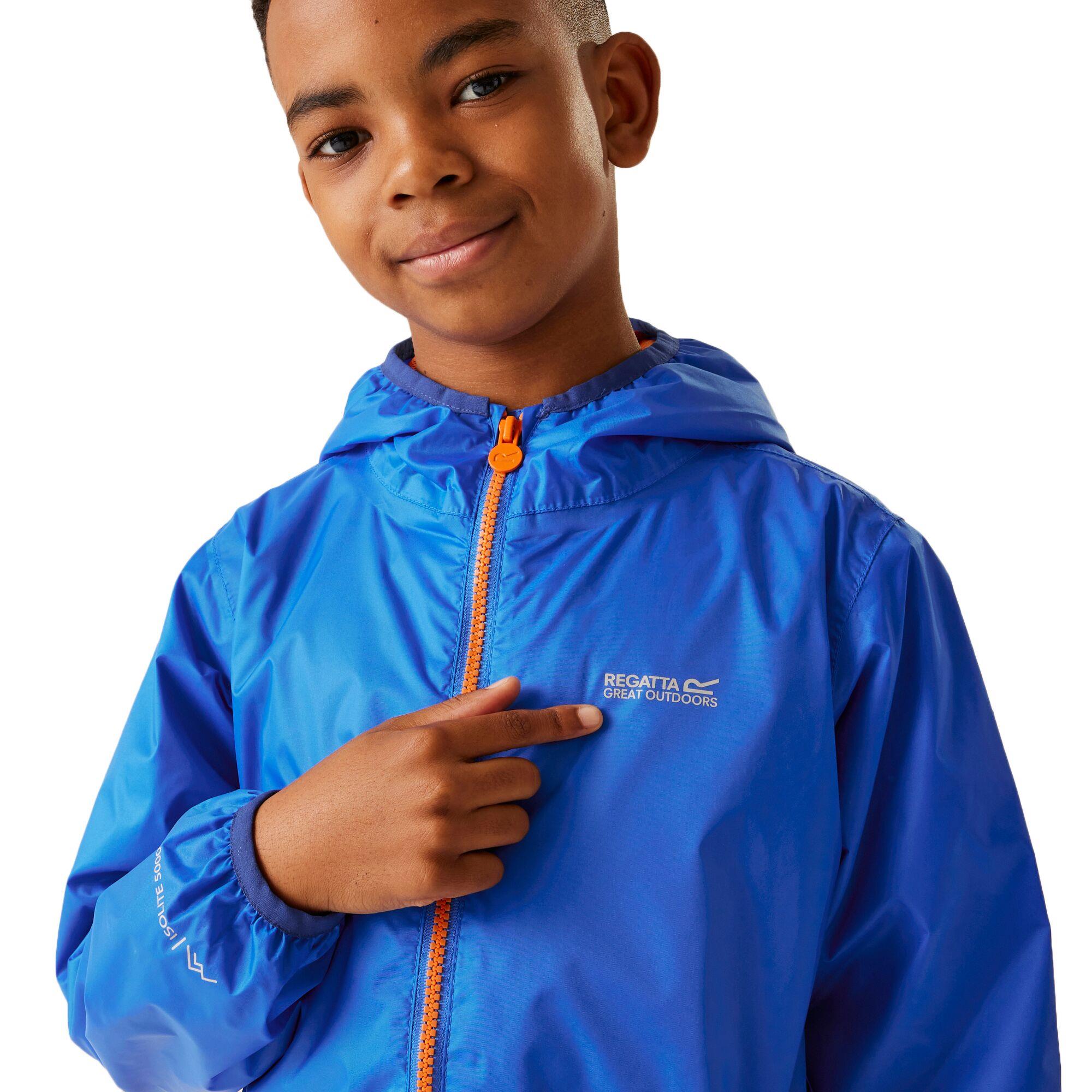 Regatta Lever II Kids Waterproof Packaway Jacket - Picture 99 of 115