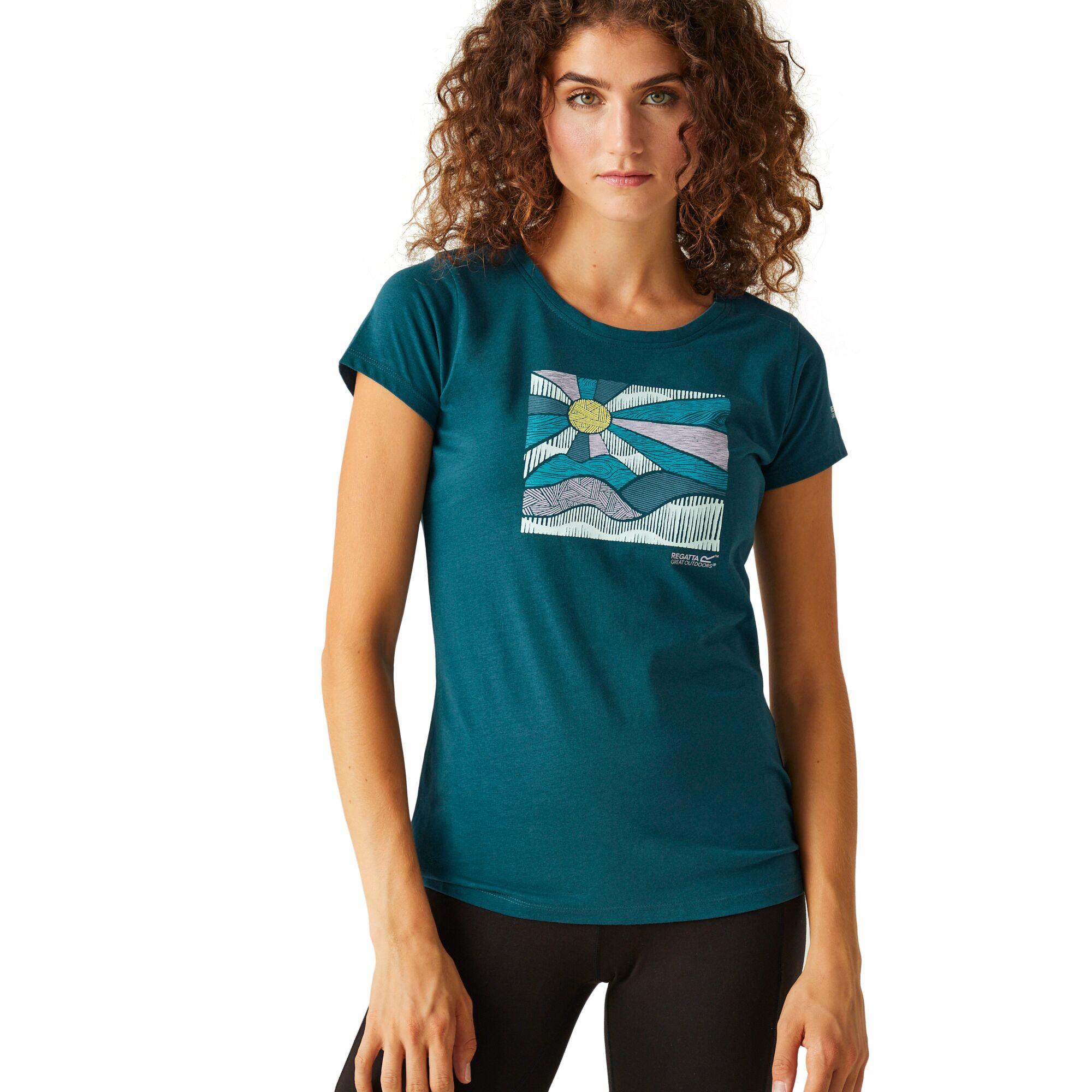 Regatta Womens Breezed IV T-Shirt Cotton Super Soft Top Tee - Picture 31 of 36