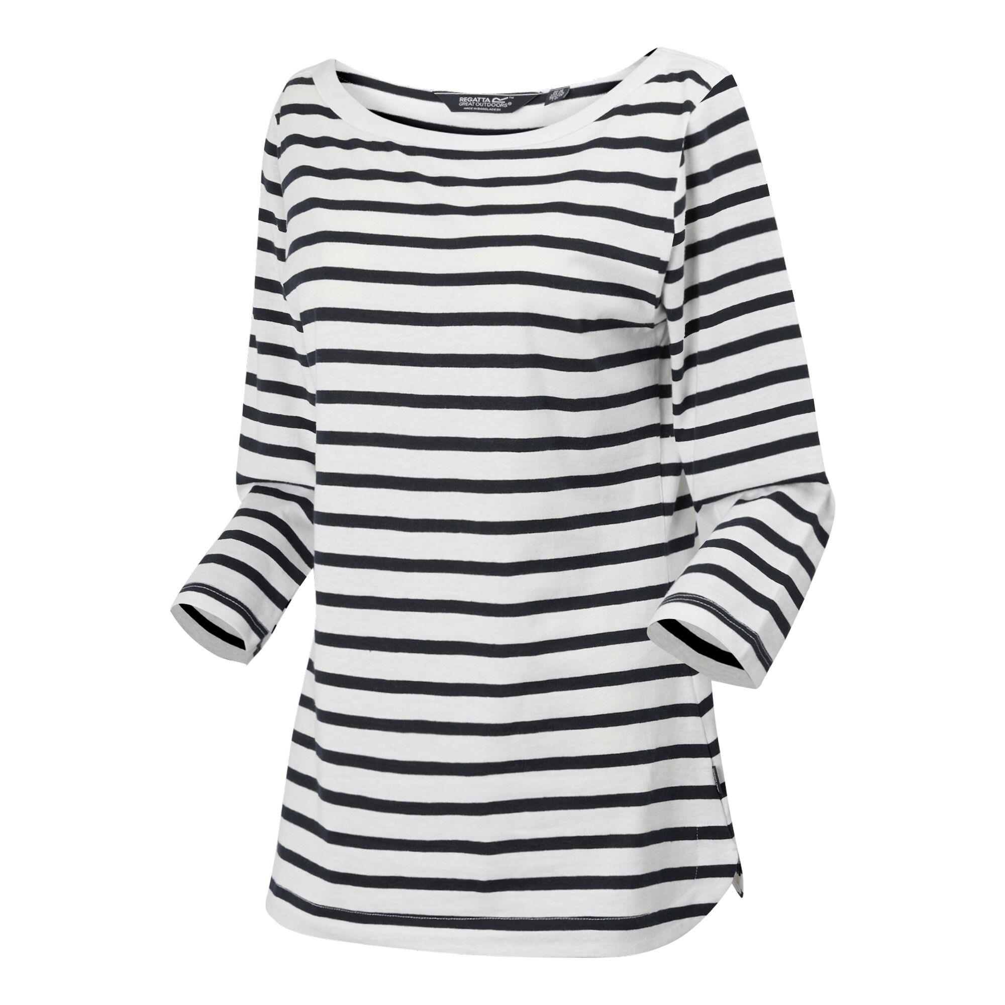 Regatta Womens Bayletta 3/4 Sleeve T-Shirt Boat Neck Top - Picture 10 of 56