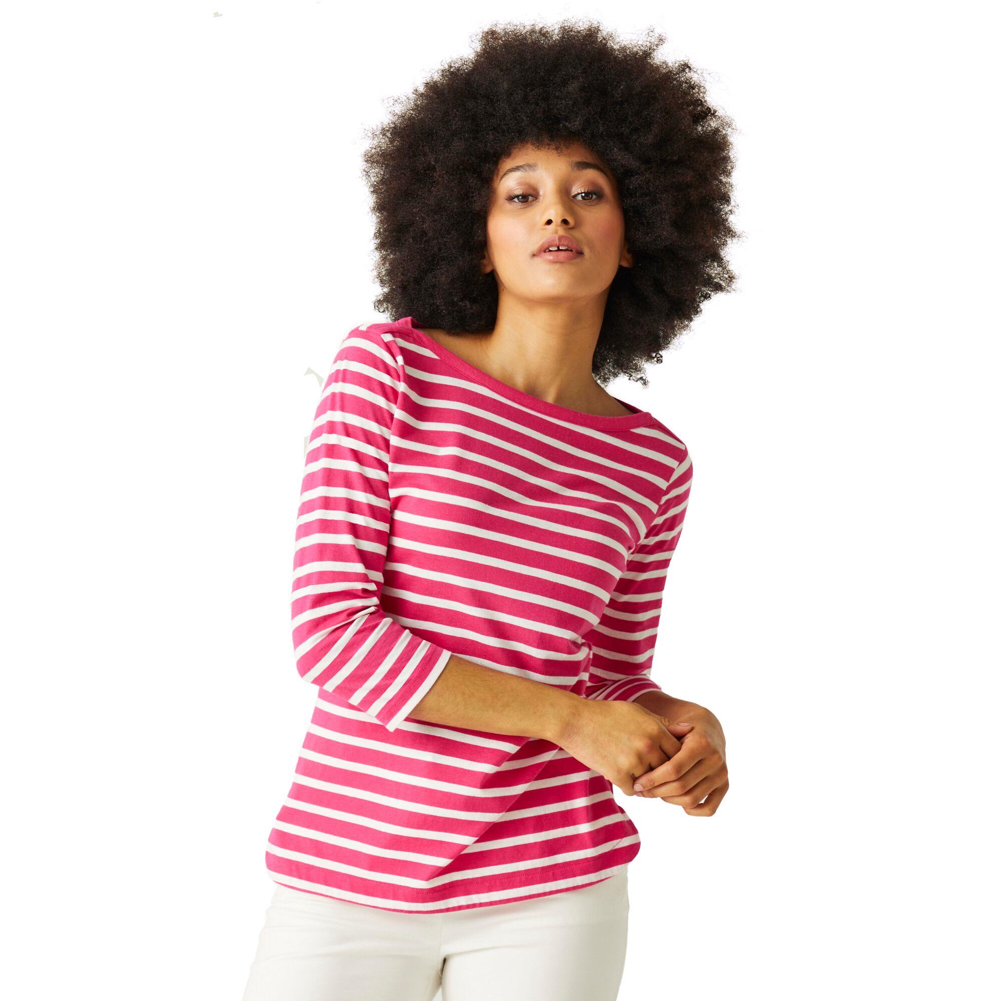 Regatta Womens Bayletta 3/4 Sleeve T-Shirt Boat Neck Top - Picture 12 of 56