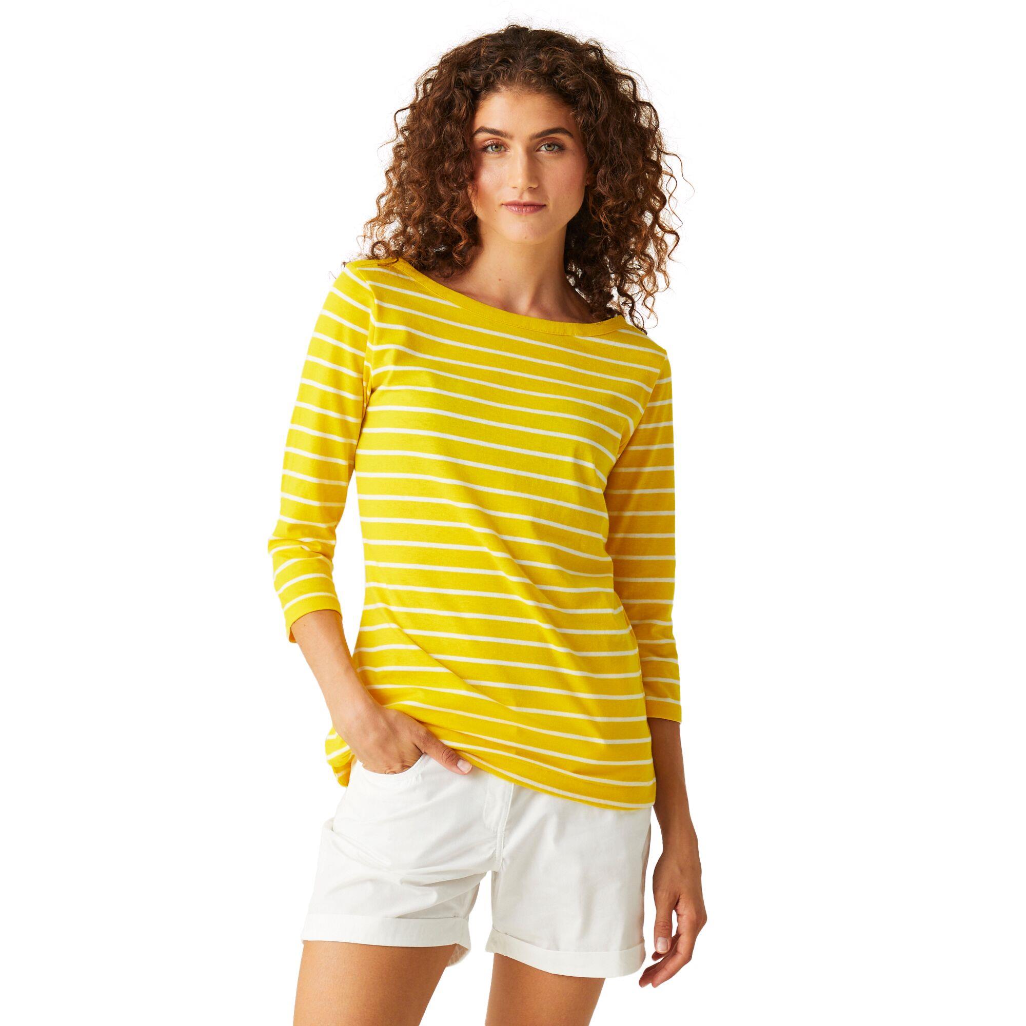 Regatta Womens Bayletta 3/4 Sleeve T-Shirt Boat Neck Top - Picture 19 of 56