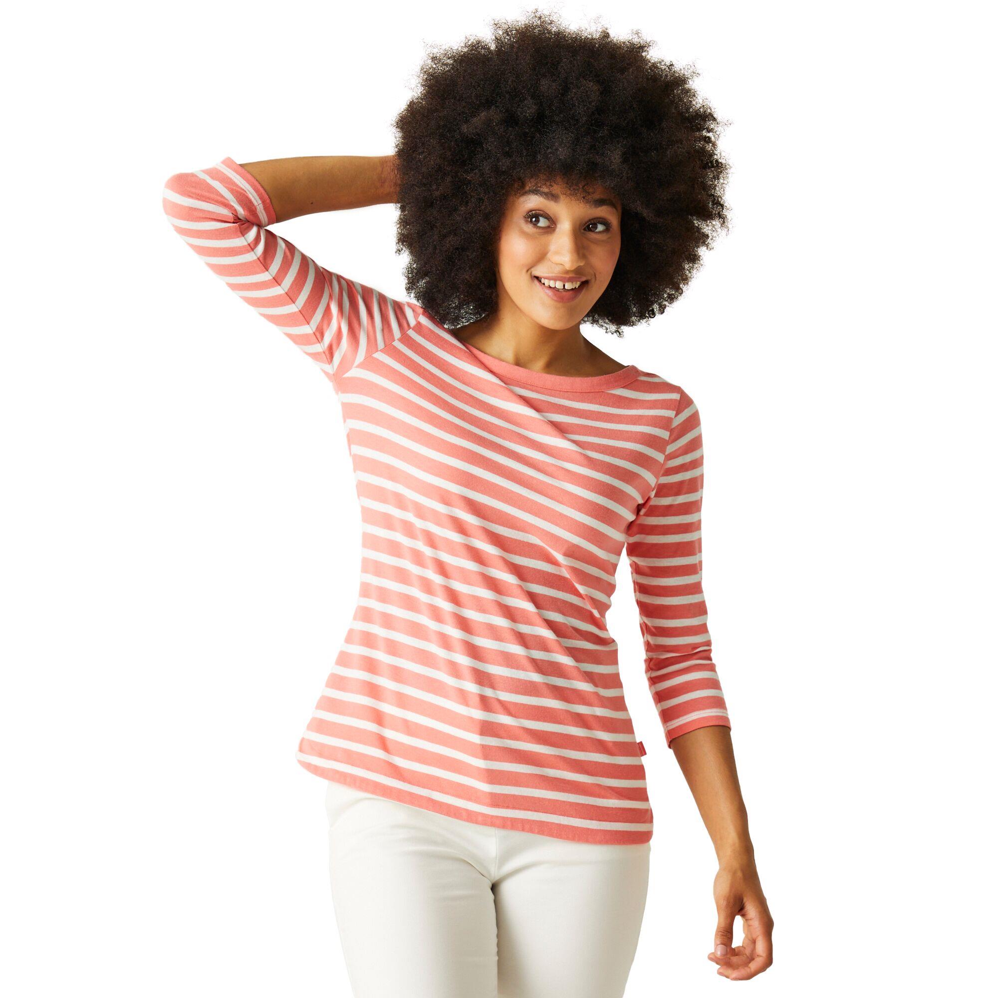 Regatta Womens Bayletta 3/4 Sleeve T-Shirt Boat Neck Top - Picture 26 of 56