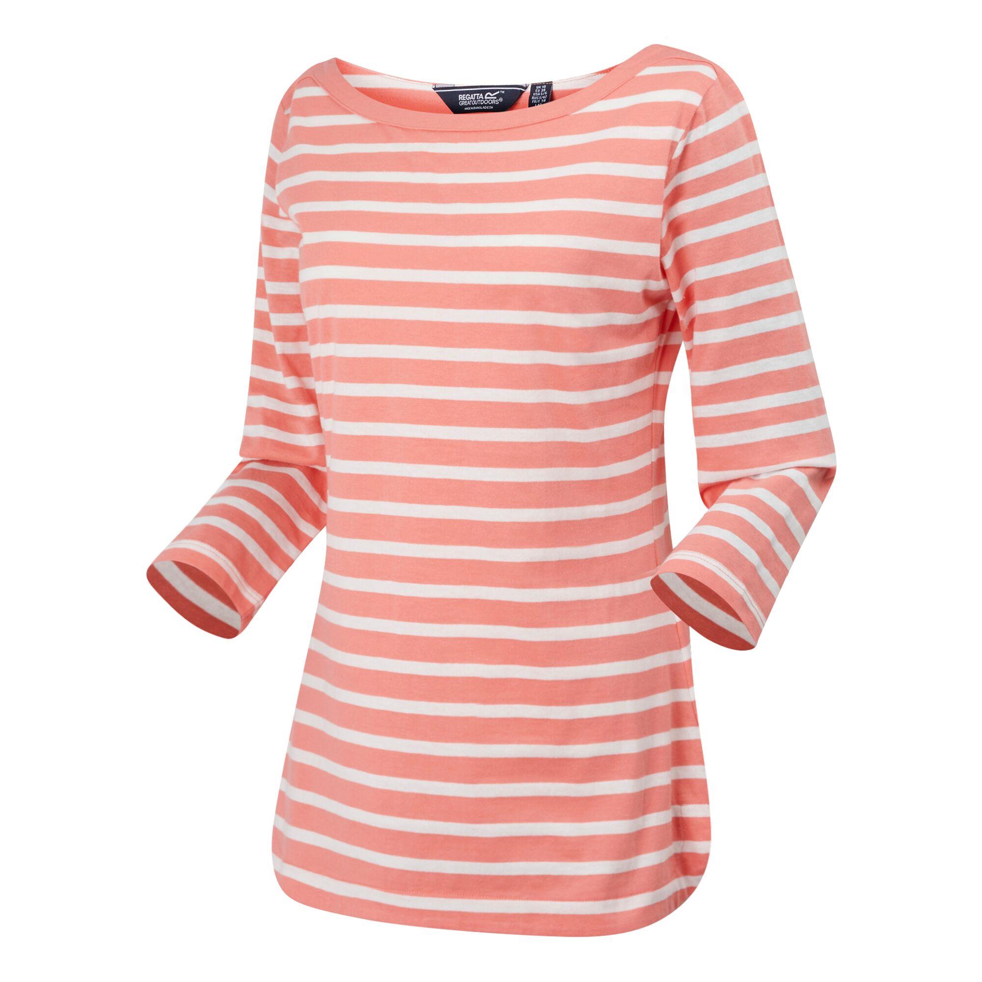 Regatta Womens Bayletta 3/4 Sleeve T-Shirt Boat Neck Top - Picture 31 of 56