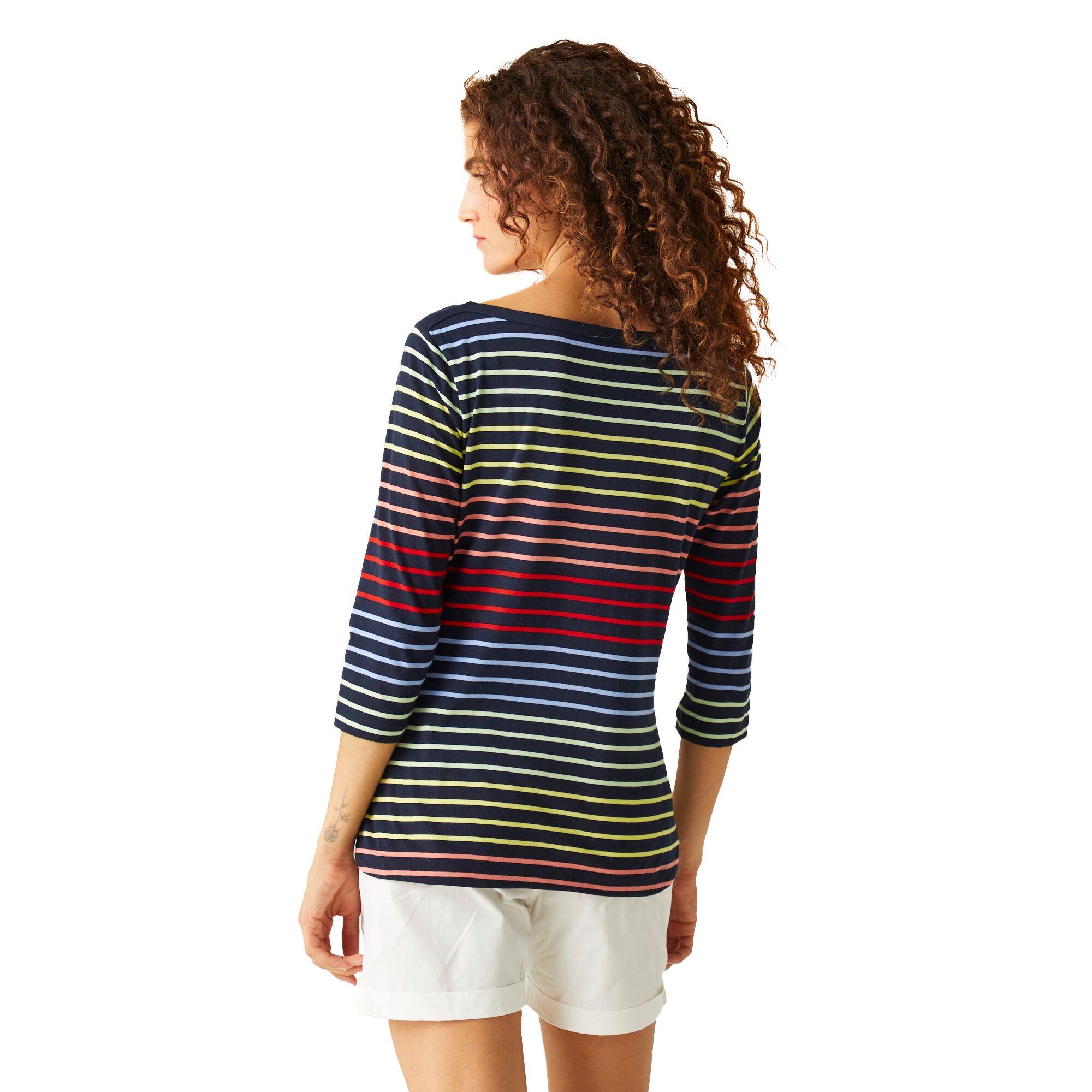 Regatta Womens Bayletta 3/4 Sleeve T-Shirt Boat Neck Top - Picture 34 of 56