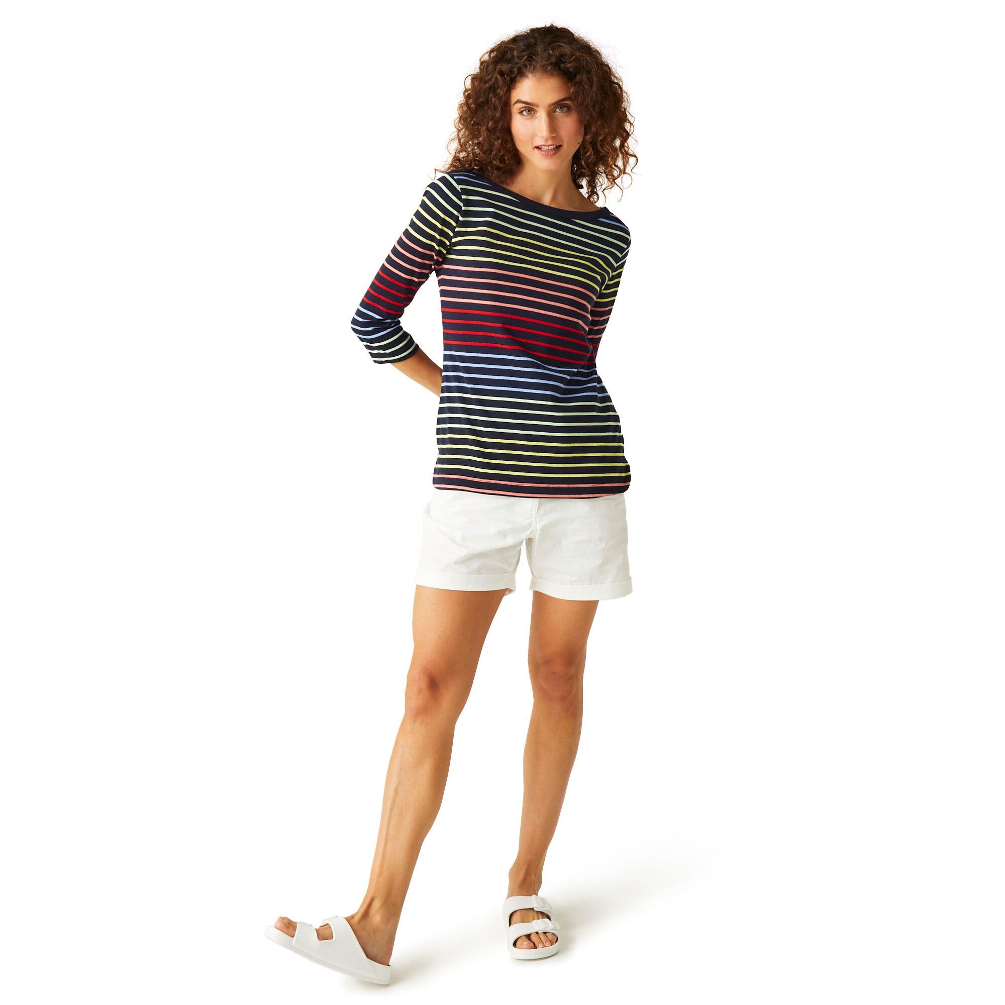 Regatta Womens Bayletta 3/4 Sleeve T-Shirt Boat Neck Top - Picture 35 of 56