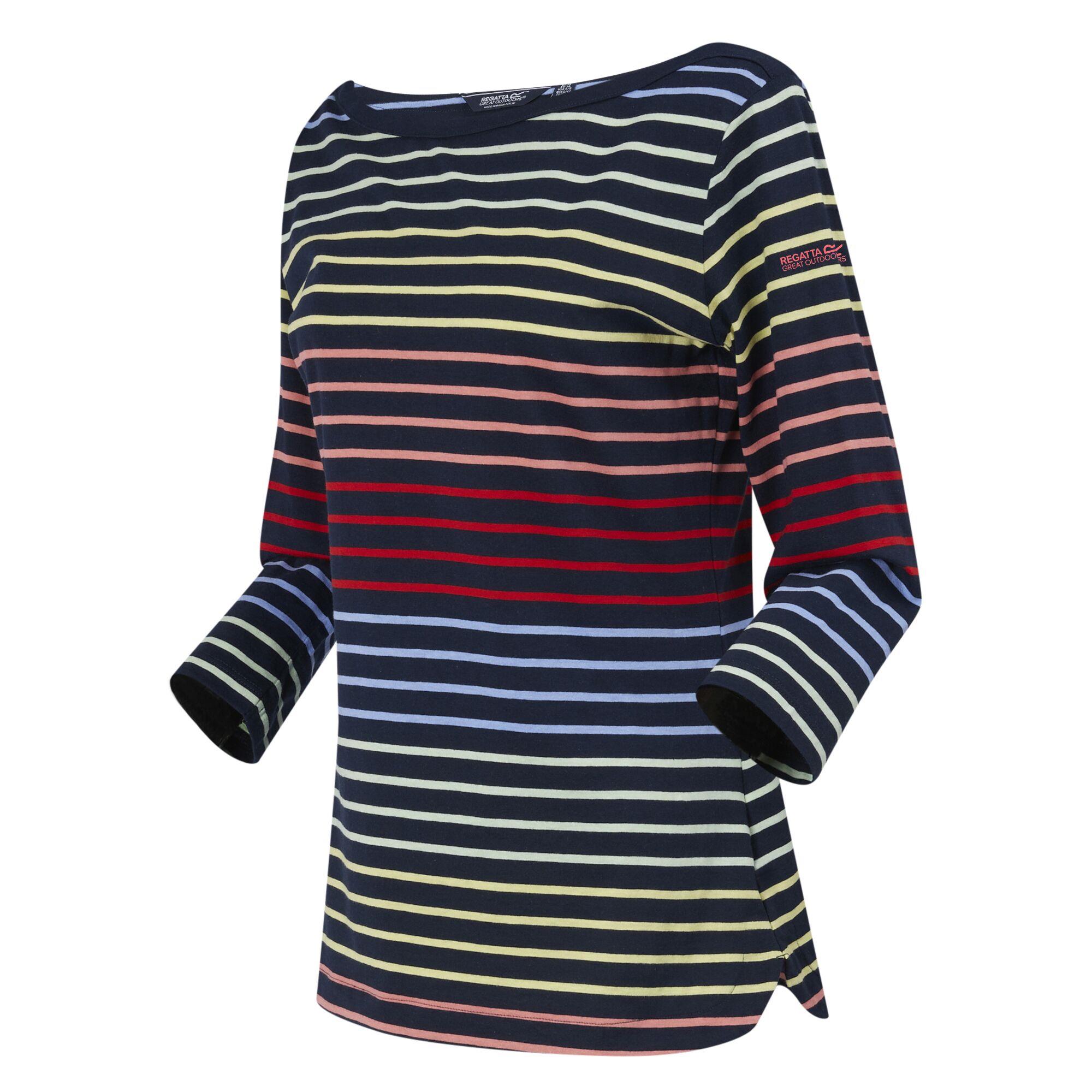 Regatta Womens Bayletta 3/4 Sleeve T-Shirt Boat Neck Top - Picture 37 of 56