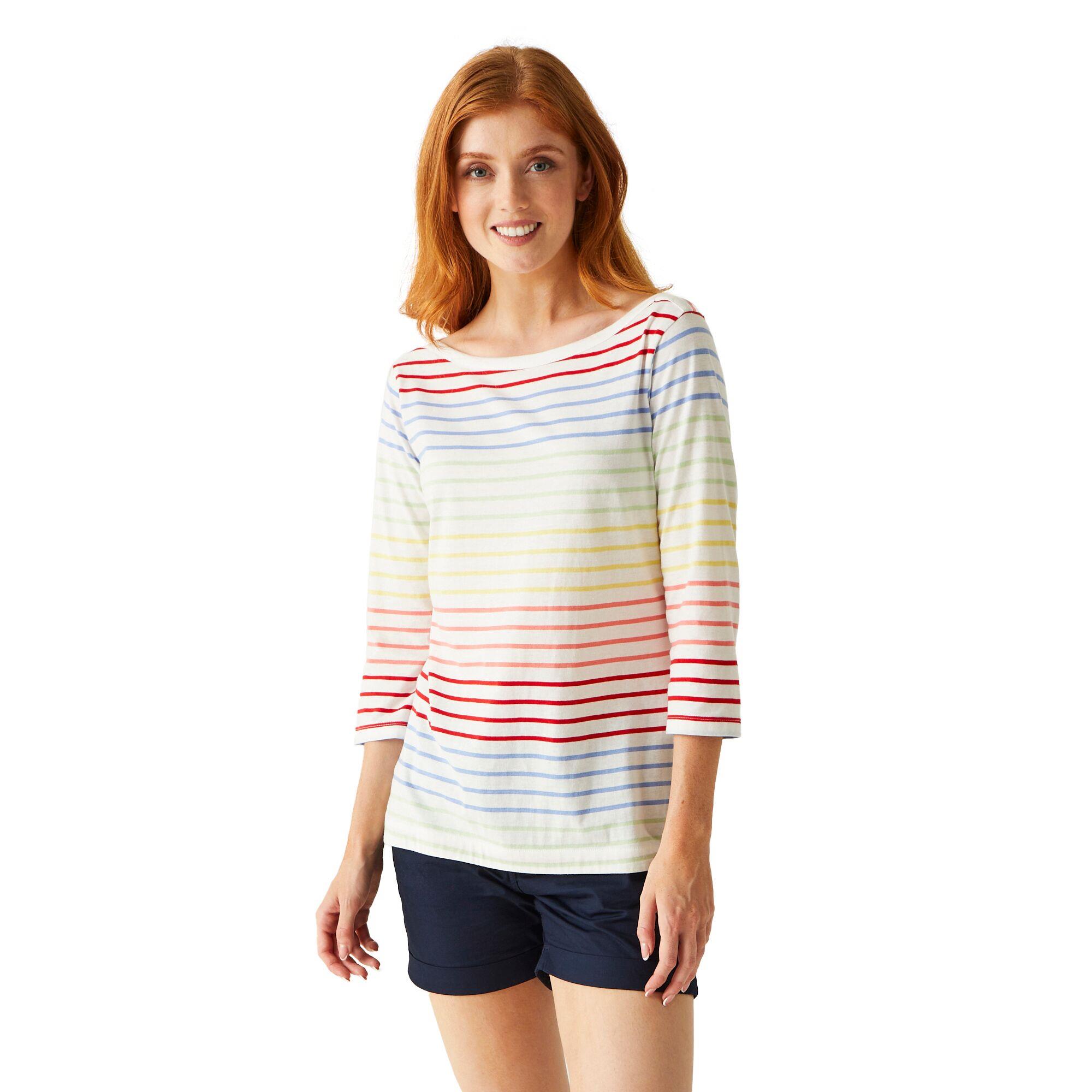 Regatta Womens Bayletta 3/4 Sleeve T-Shirt Boat Neck Top - Picture 39 of 56