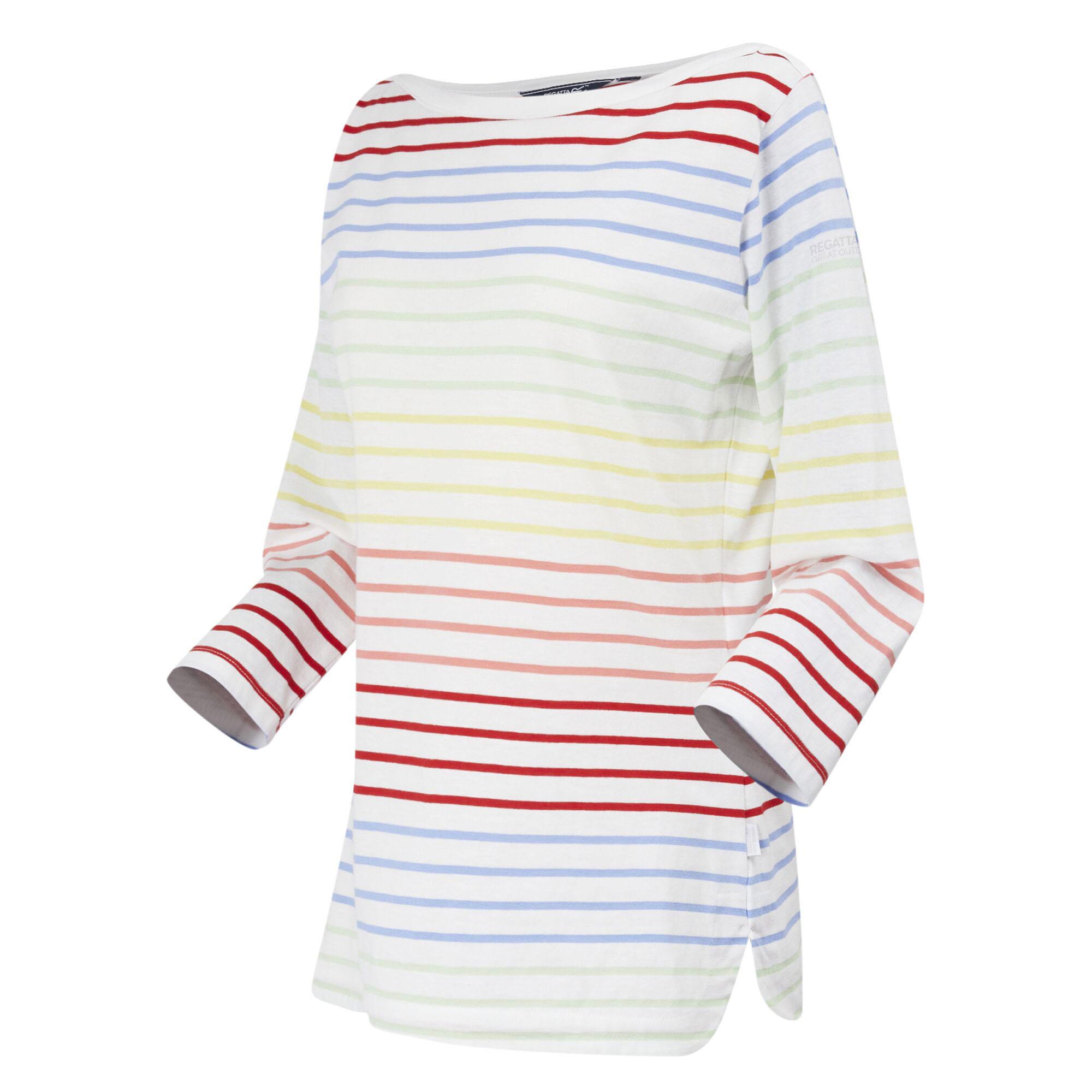 Regatta Womens Bayletta 3/4 Sleeve T-Shirt Boat Neck Top - Picture 43 of 56