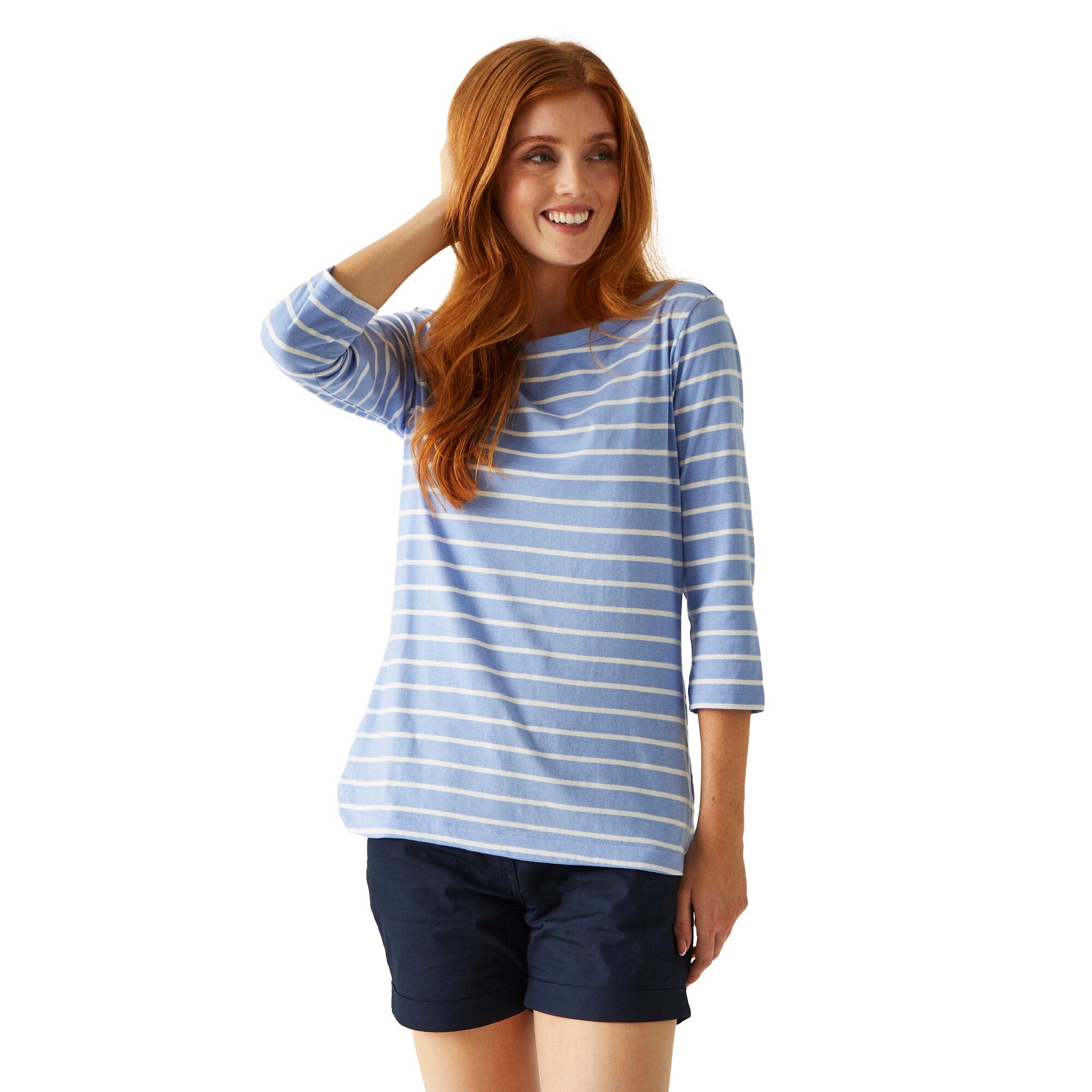 Regatta Womens Bayletta 3/4 Sleeve T-Shirt Boat Neck Top - Picture 45 of 56
