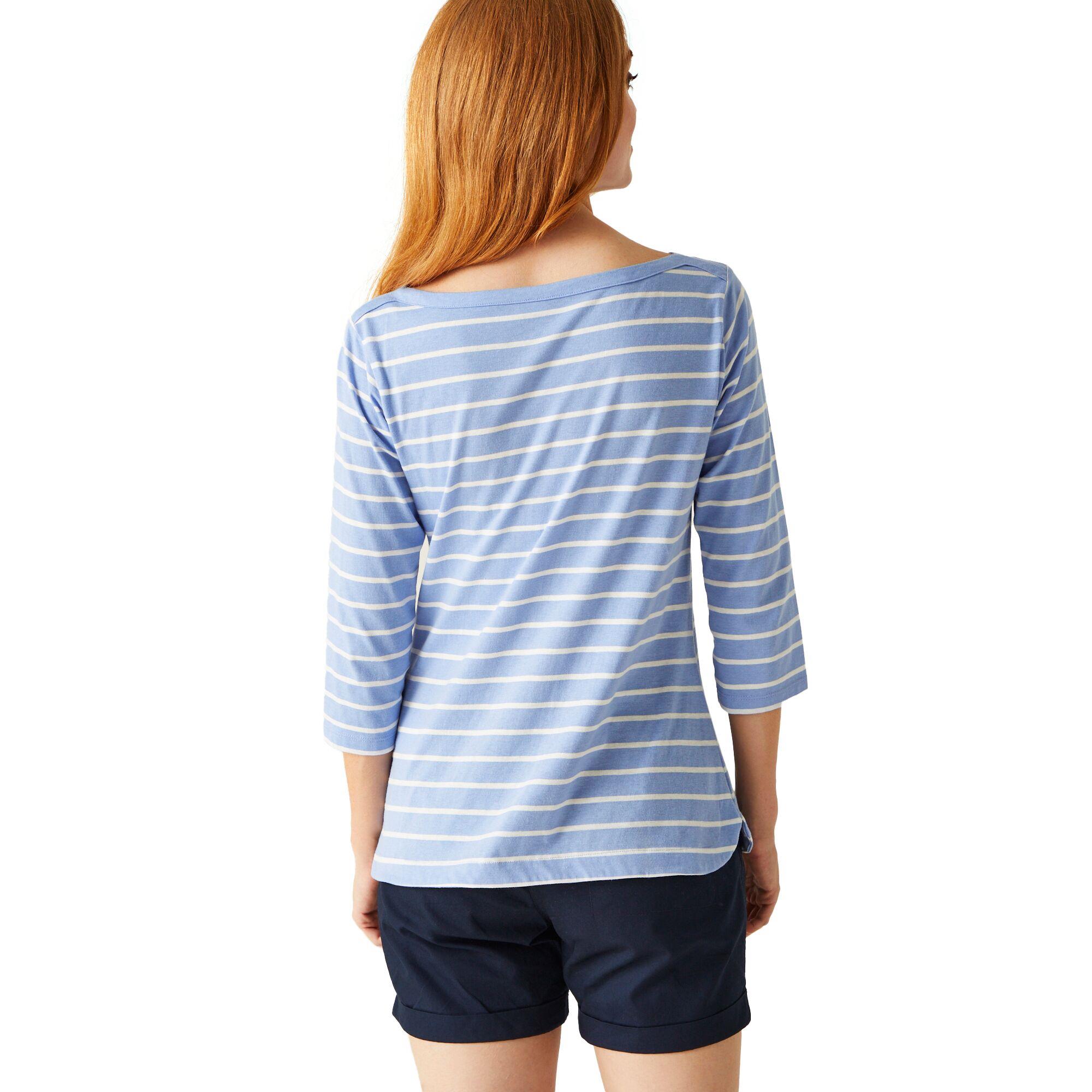 Regatta Womens Bayletta 3/4 Sleeve T-Shirt Boat Neck Top - Picture 46 of 56