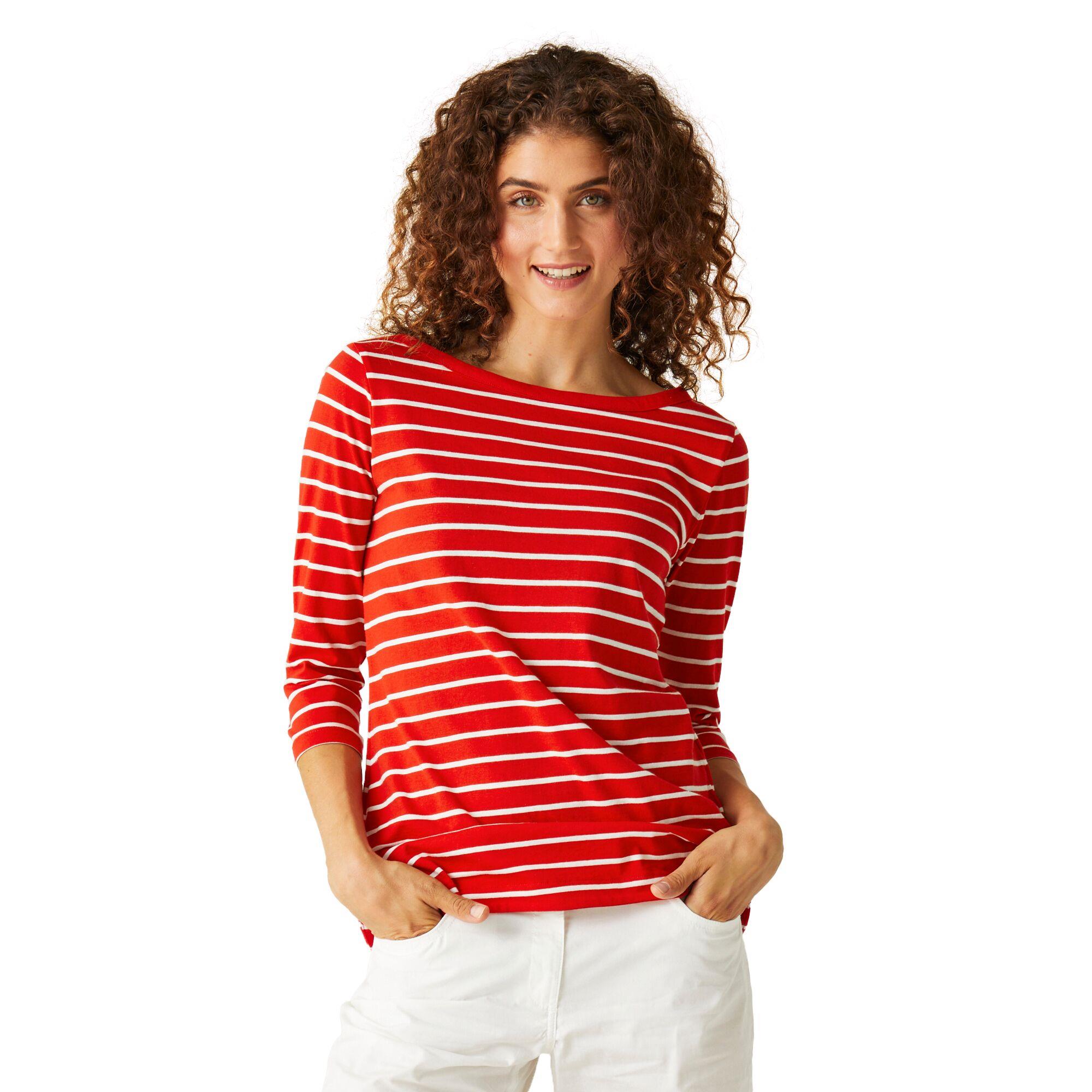 Regatta Womens Bayletta 3/4 Sleeve T-Shirt Boat Neck Top - Picture 51 of 56