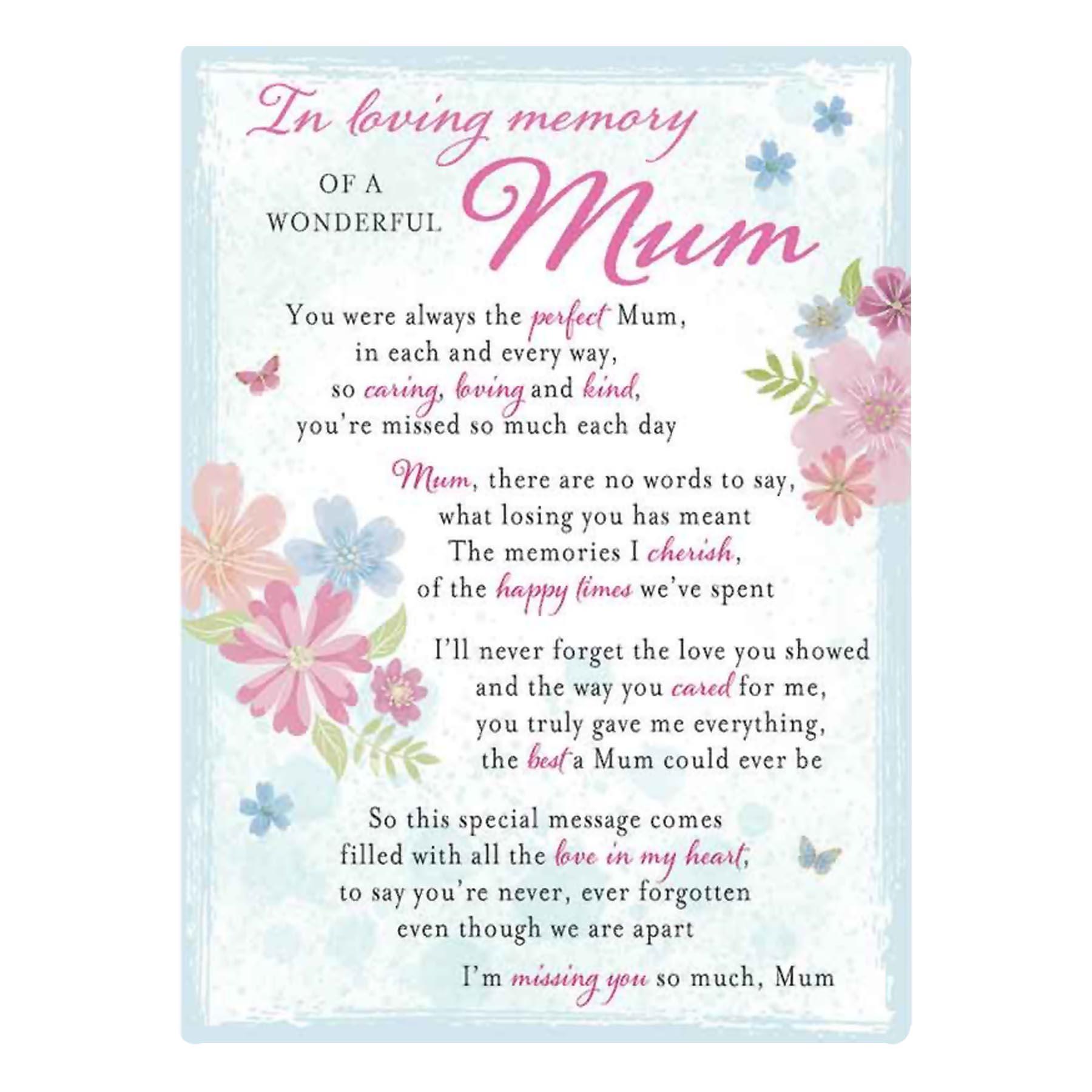 In Loving Memory Relation Graveside Memorial Card - Choose Design - Picture 18 of 29