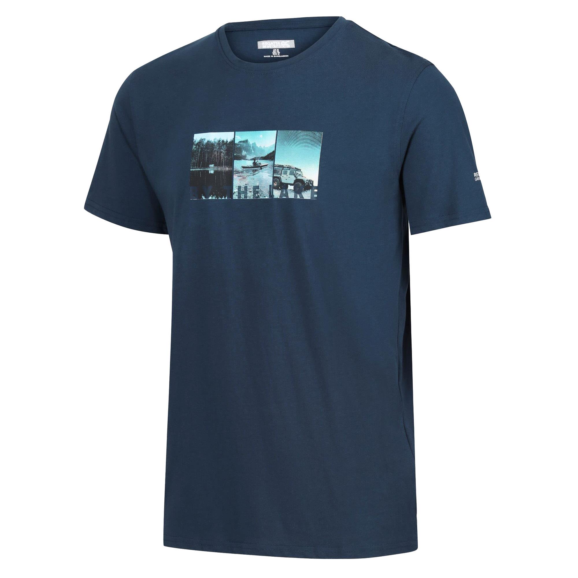 Regatta Mens Breezed IV T Shirt Cotton Super Soft Short Sleeved Top - Picture 35 of 50