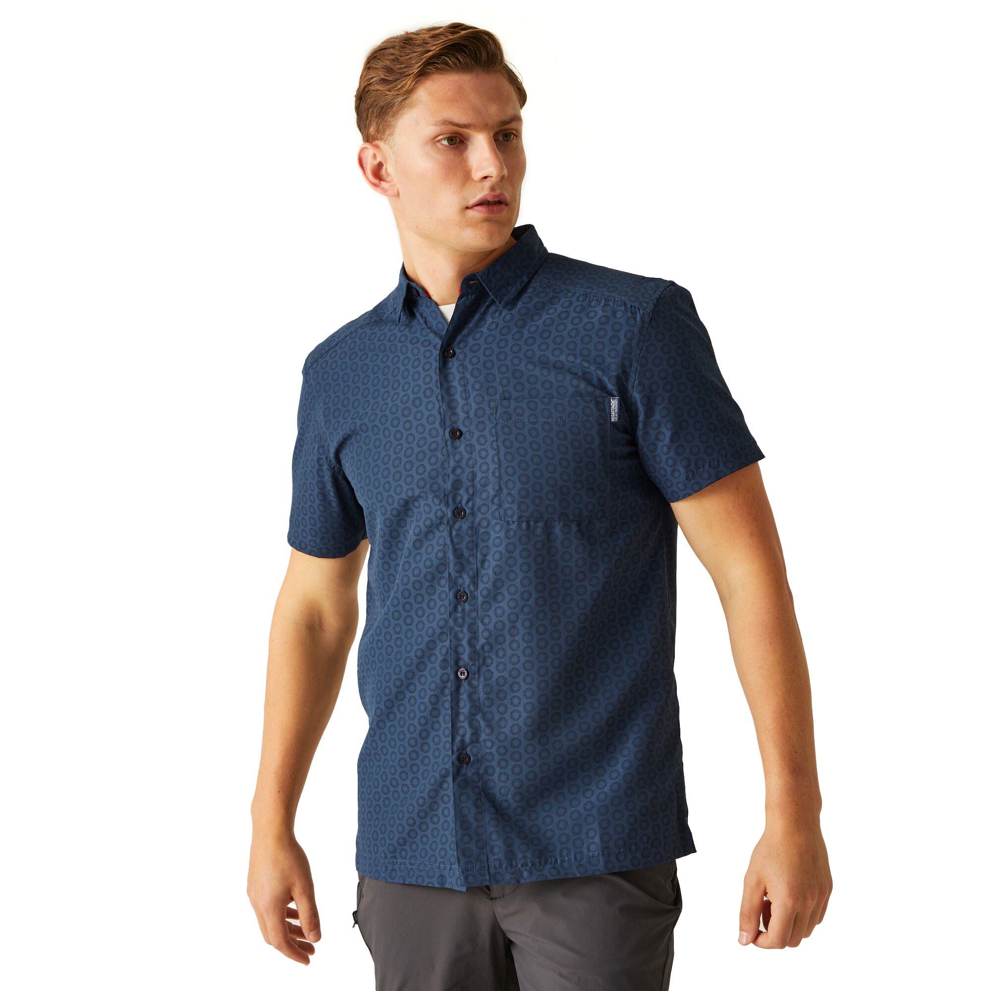 Regatta Mens Mindano VIII Shirt Short Sleeved Quick Dry - Picture 37 of 60