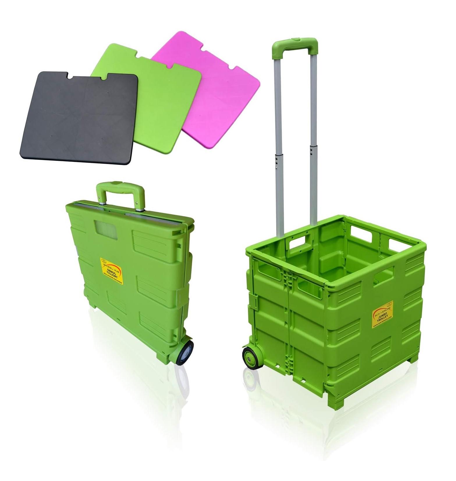 Sun Leisure® Pack and Go Folding Shopping Trolley Cart with