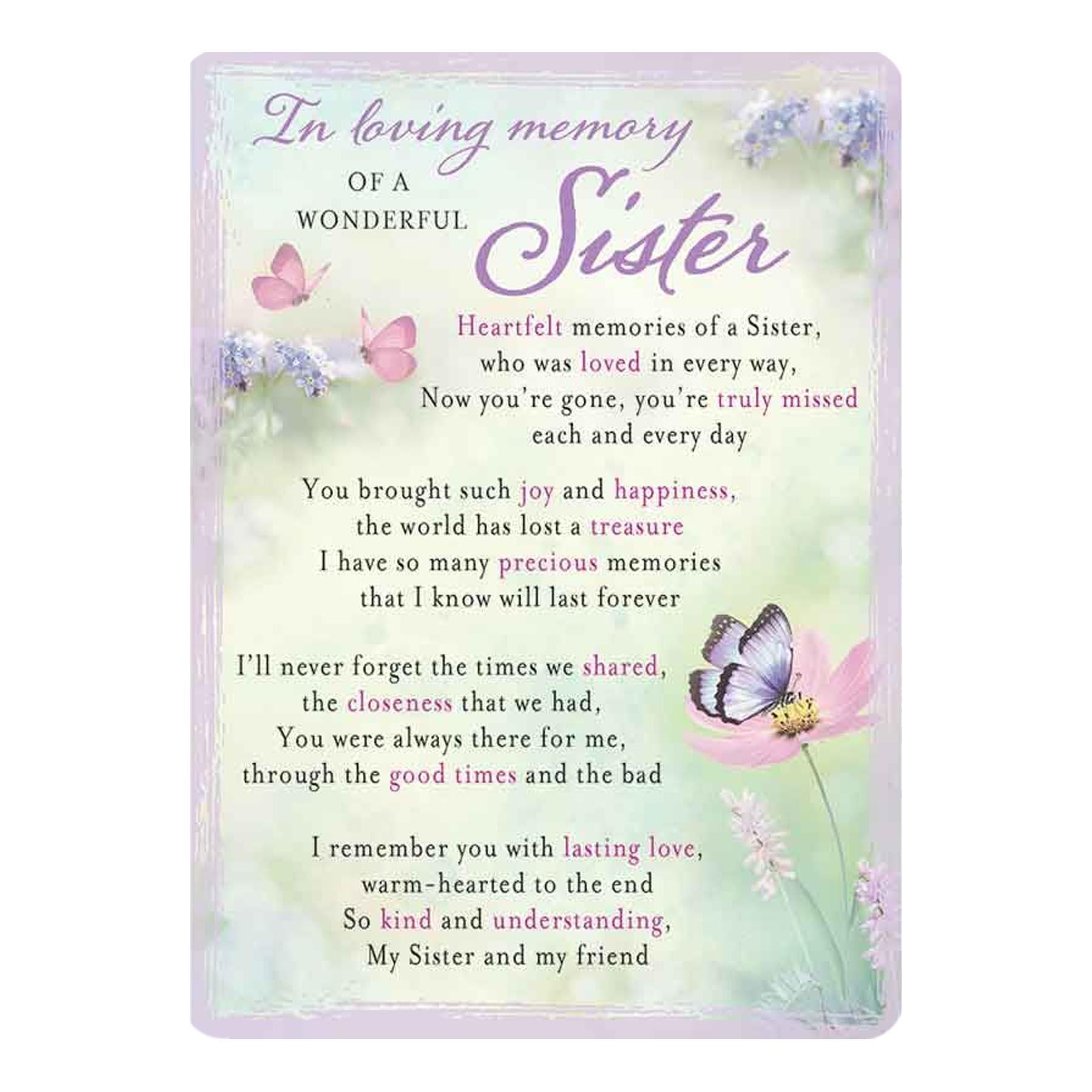 In Loving Memory Relation Graveside Memorial Card - Choose Design - Picture 24 of 29