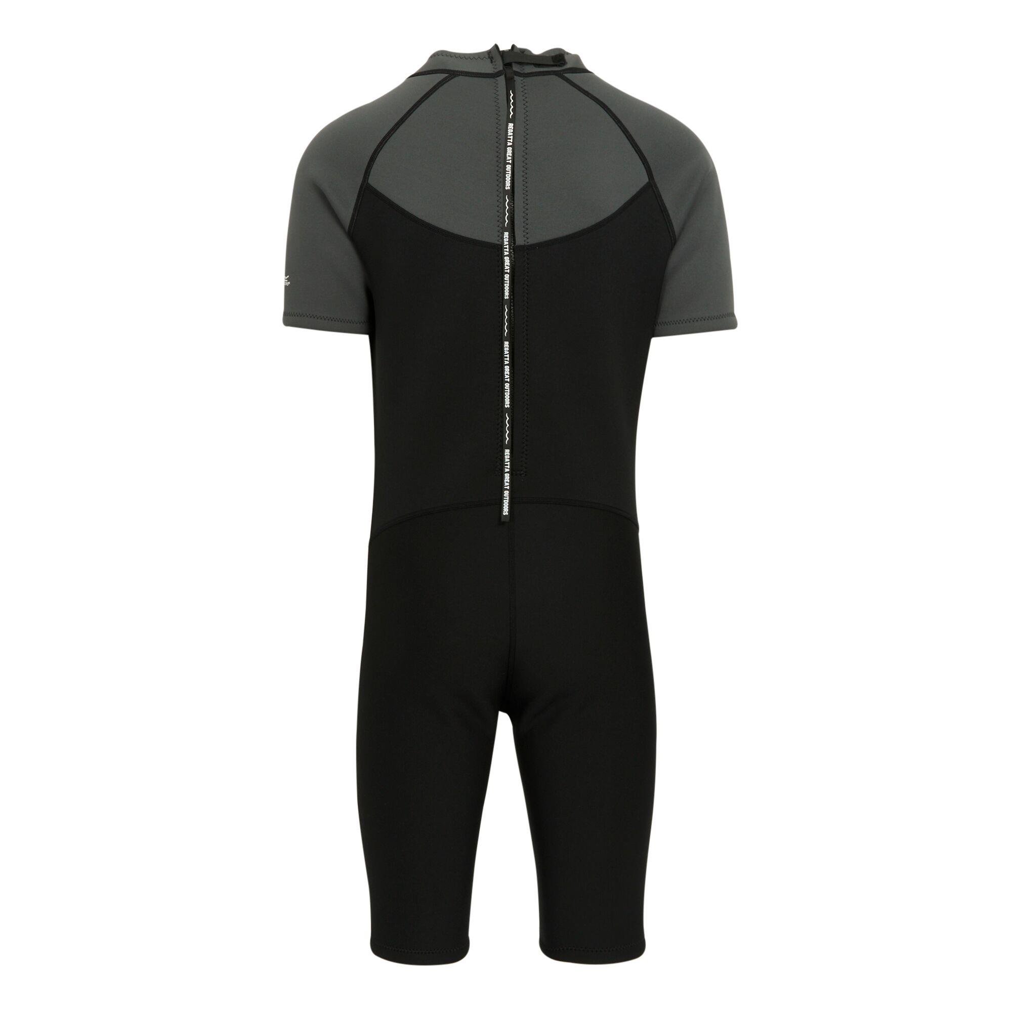 Regatta Men's Full Wetsuit, Nuoto Uomo, Black/Dark Grey/White