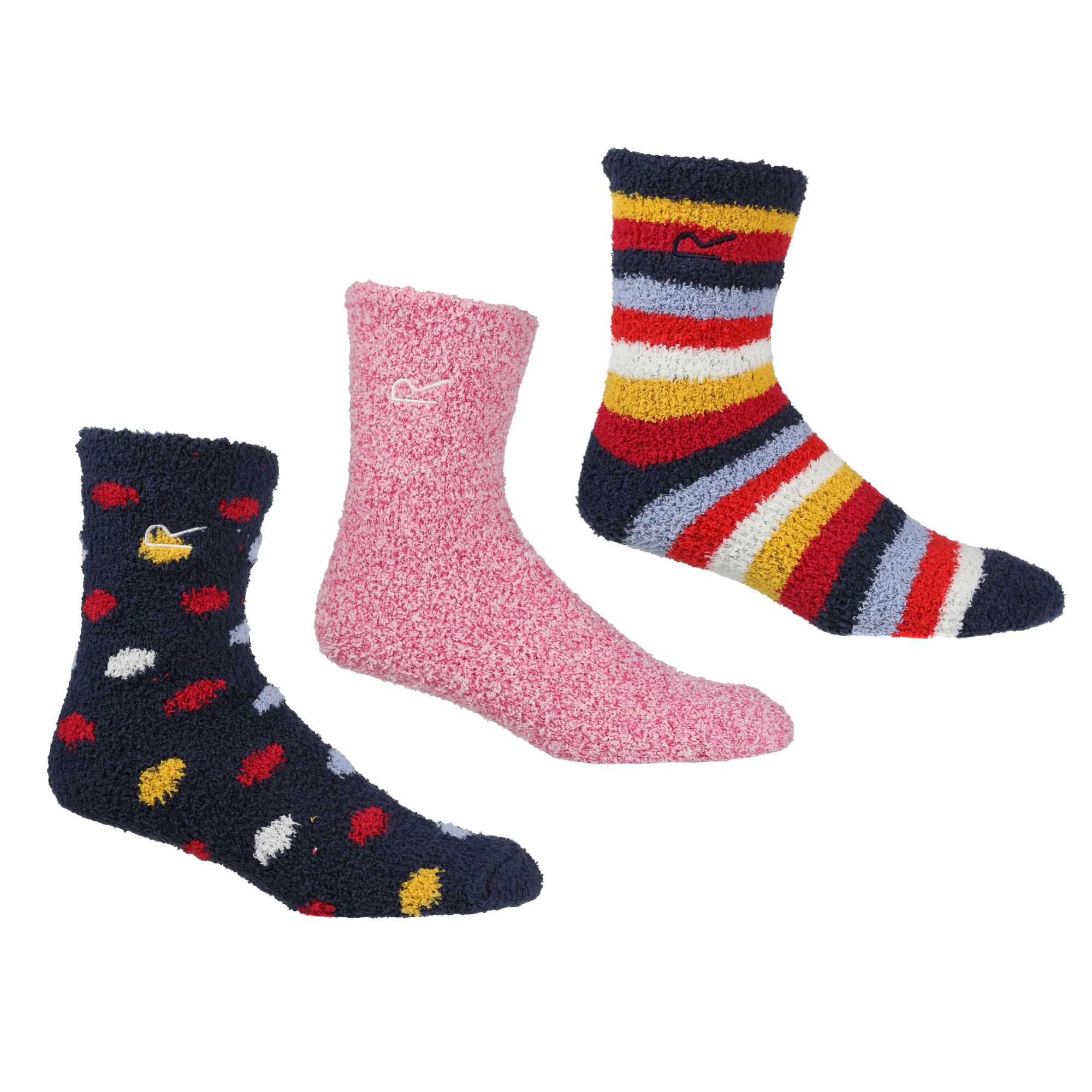 Regatta Womens Cosy Socks 3 Pack Stretch Soft Touch Comfort - Picture 2 of 3