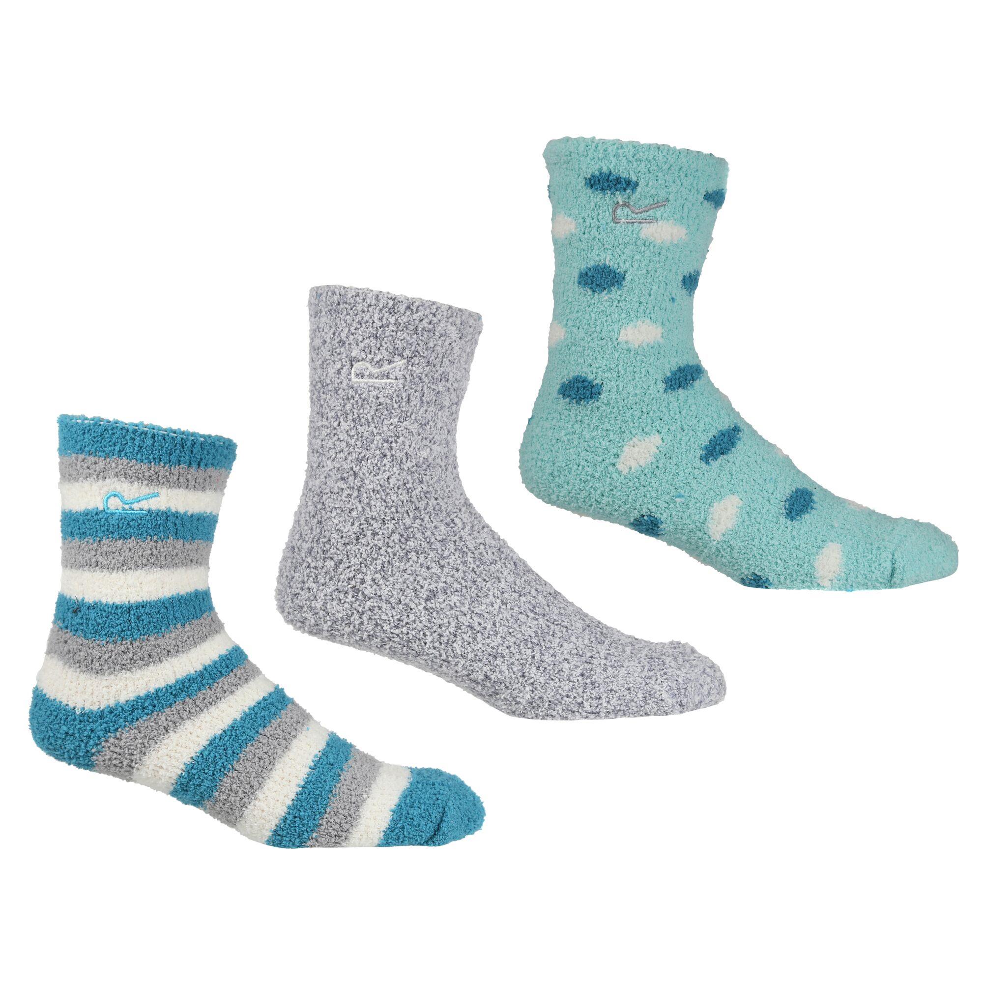 Regatta Womens Cosy Socks 3 Pack Stretch Soft Touch Comfort - Picture 3 of 3