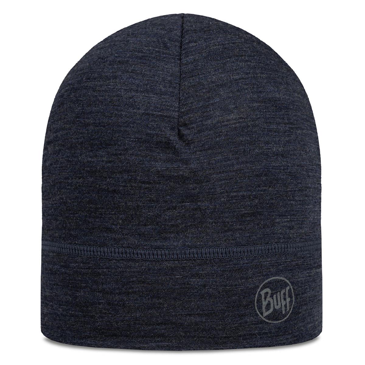 Buff Merino Lightweight Beanie Solid Black 100% Merino Wool Hat - Image 4