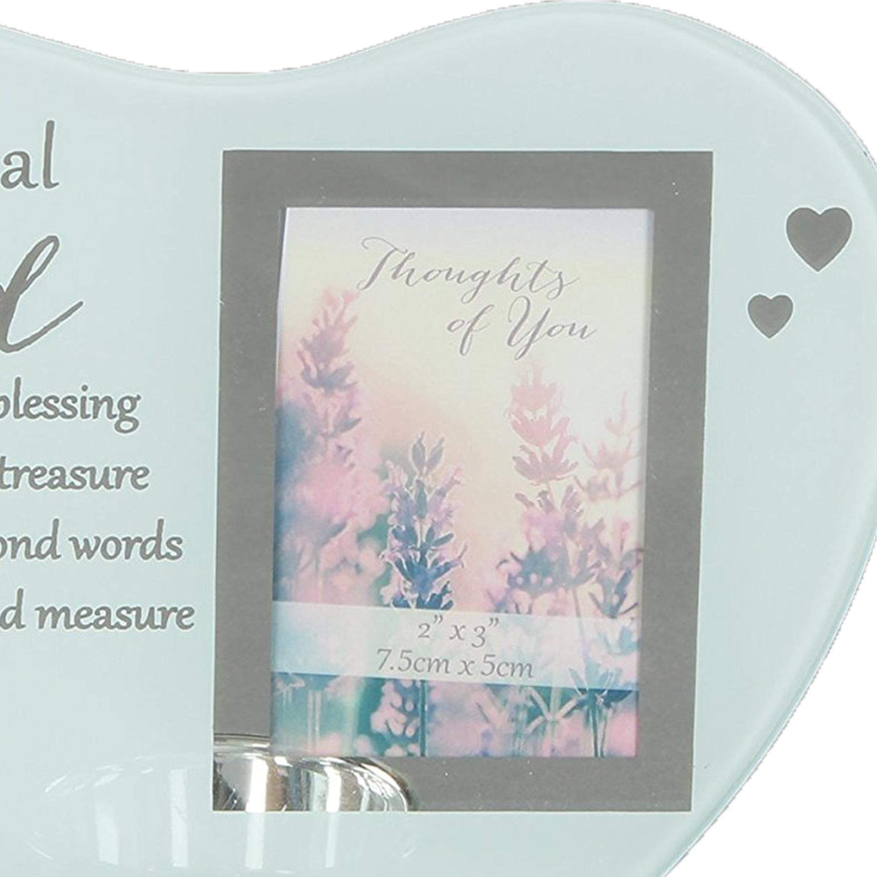 Glass Memorial Tea Light Candle Holder with Photo Frame - Choose Design - Picture 18 of 24