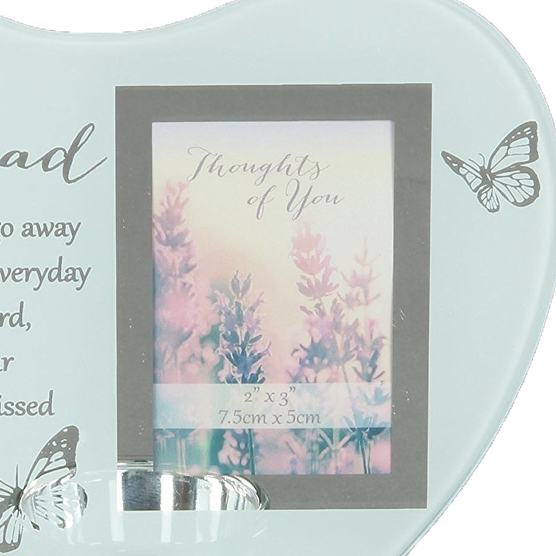 Glass Memorial Tea Light Candle Holder with Photo Frame - Choose Design - Picture 22 of 24